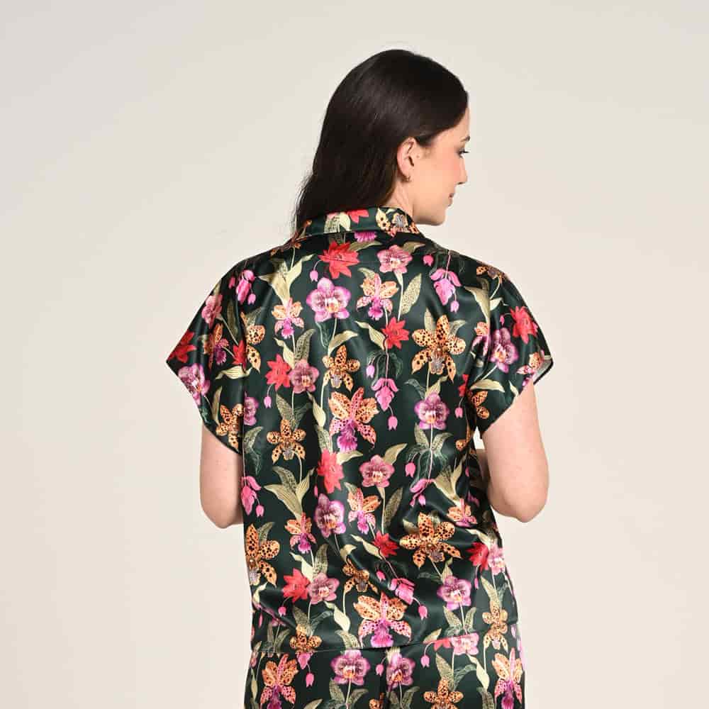 Camisa Manga Corta Escote V Estampado Cordillera - miniatura 2