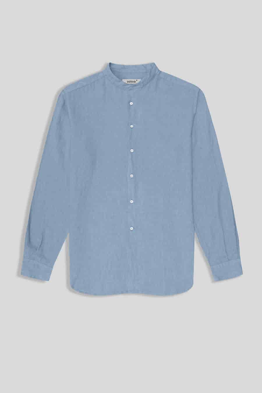Men's linen shirt mao skyway - miniatura 1