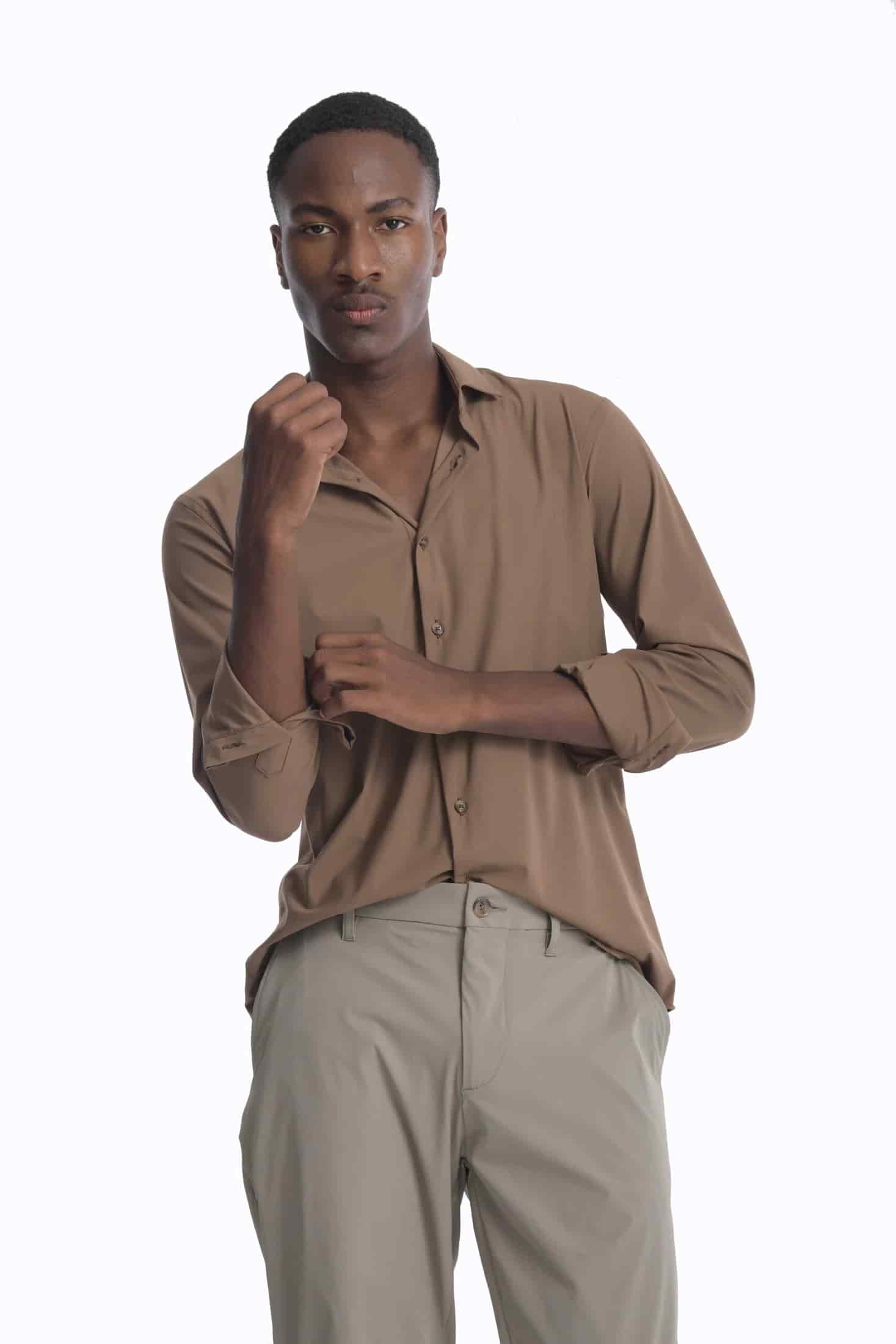 Camisa High Performance Taupe - miniatura 3