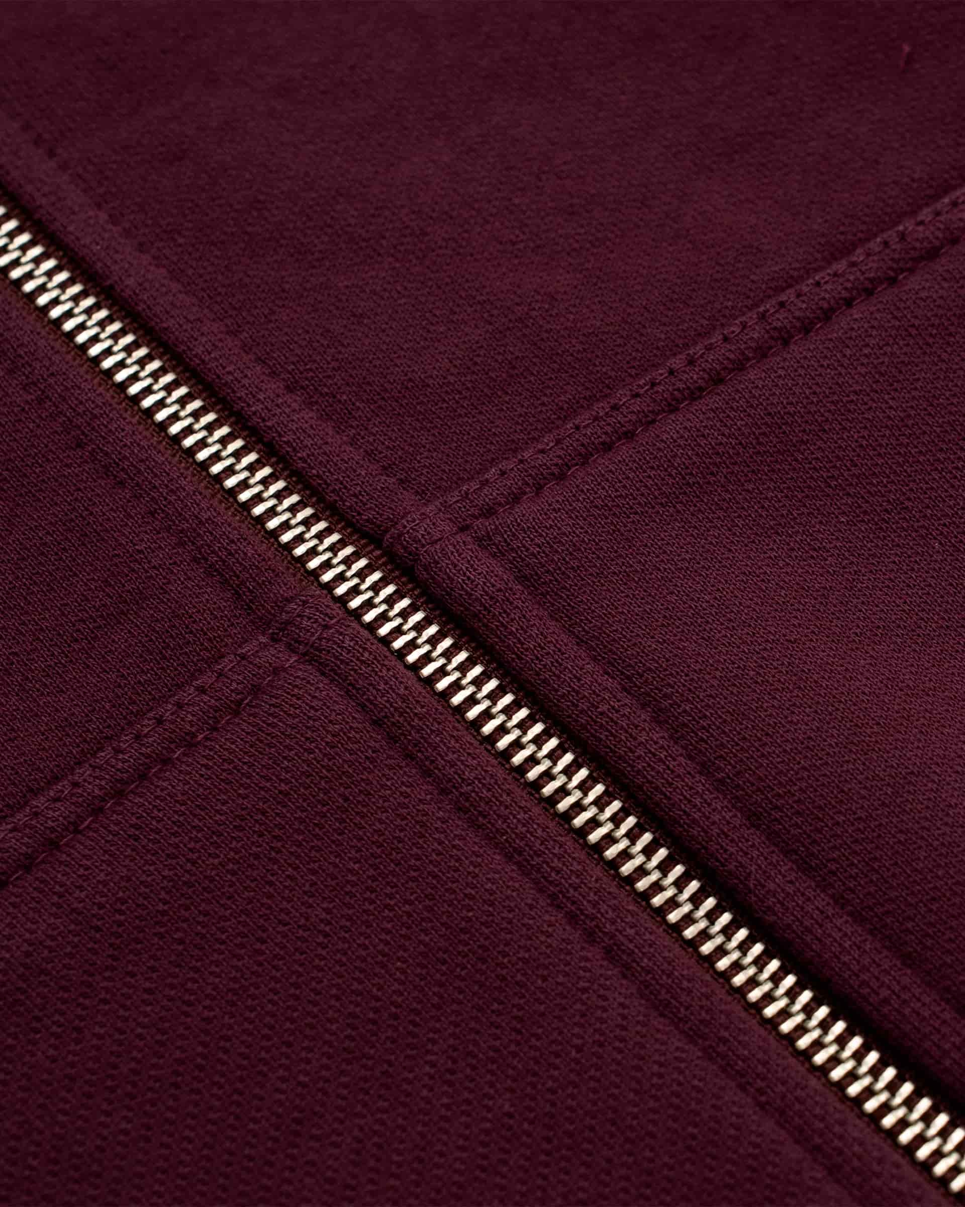 Zip Hoodie Oversized Básico V3 - Burgundy - miniatura 7