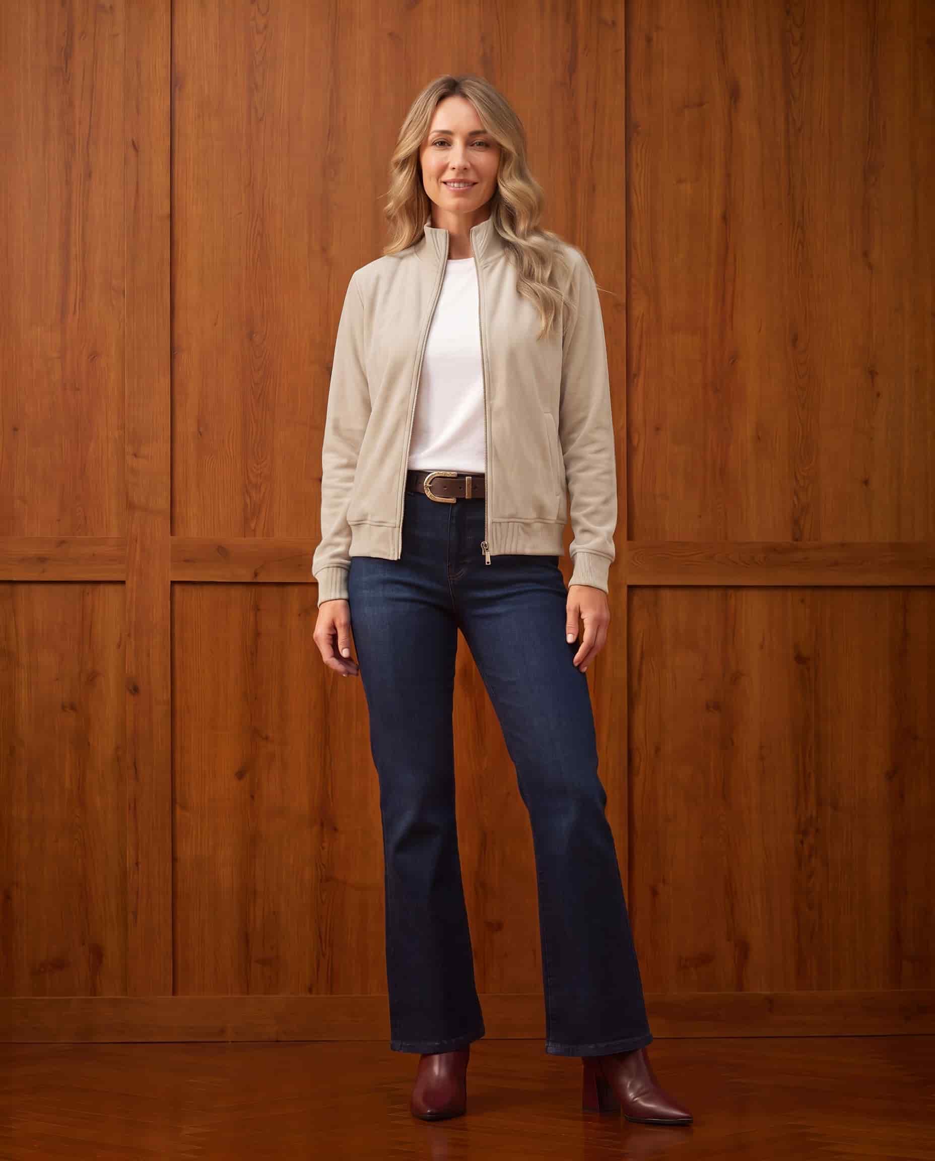 Chaqueta Snowy Confort Beige - miniatura 1