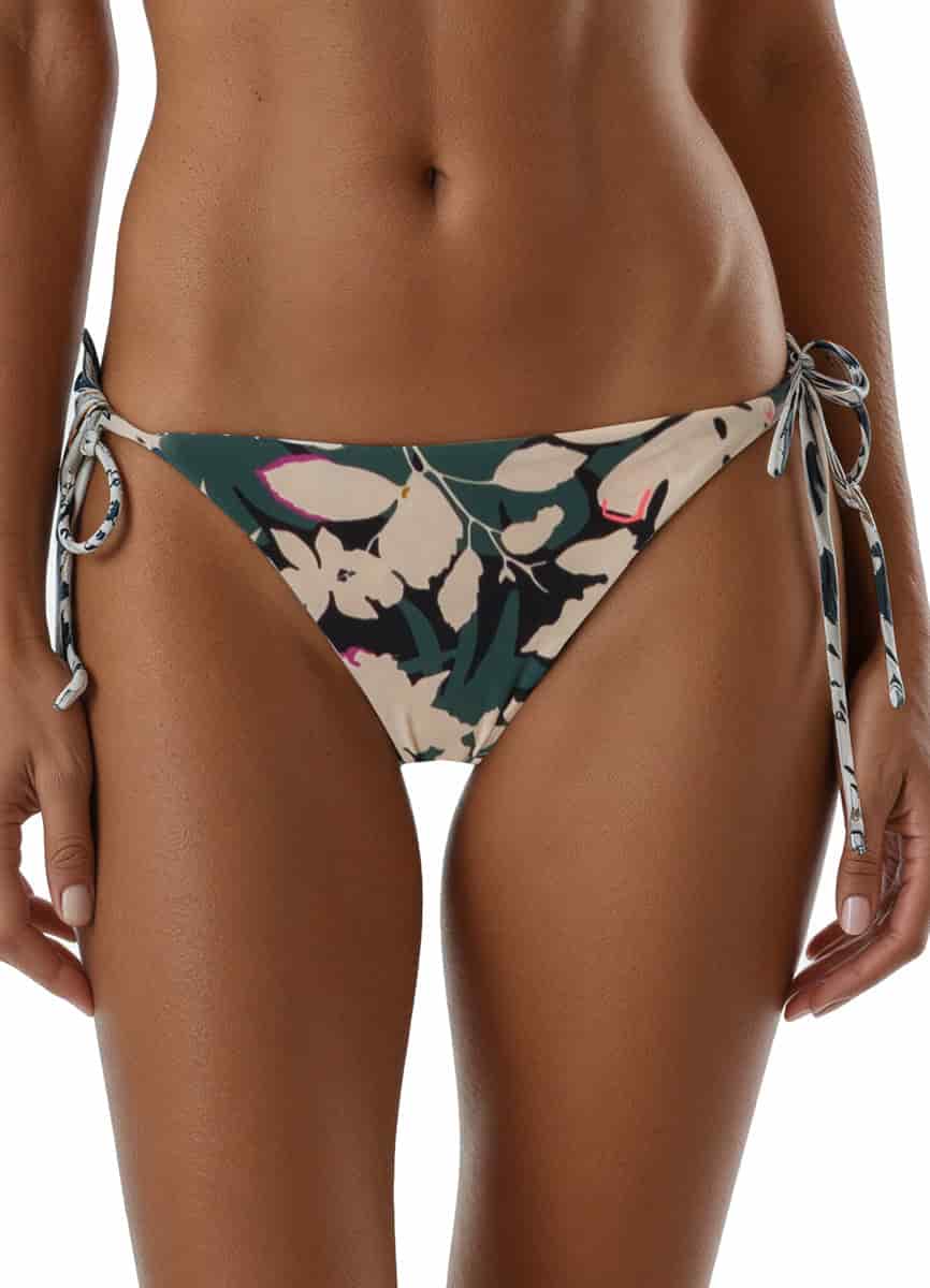 Maaji Tropical Leaves Sunning Low Rise Tie Side Bikini Bottom - miniatura 2