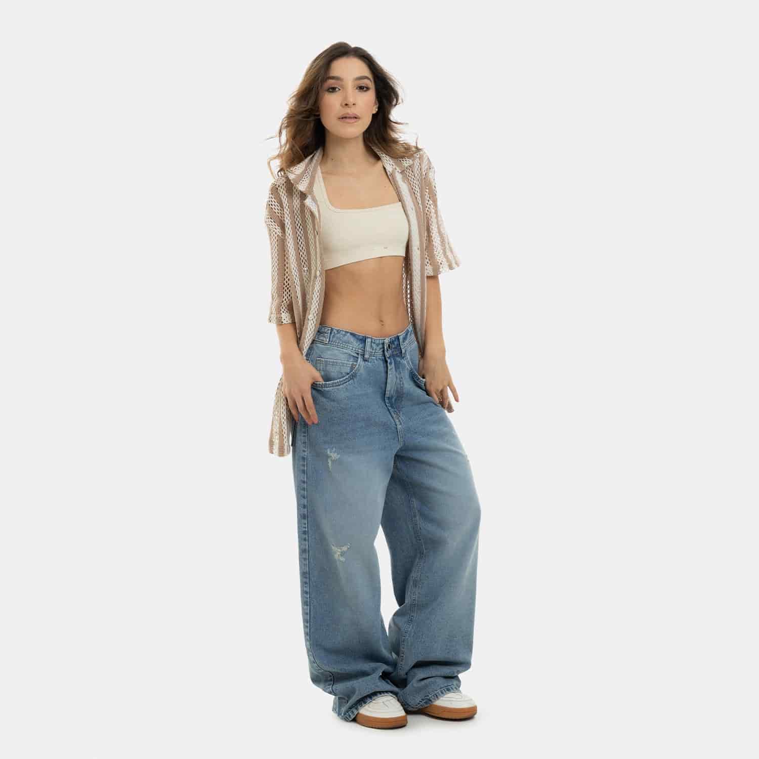 Oversized Flow Denim Ligth Blue - miniatura 2