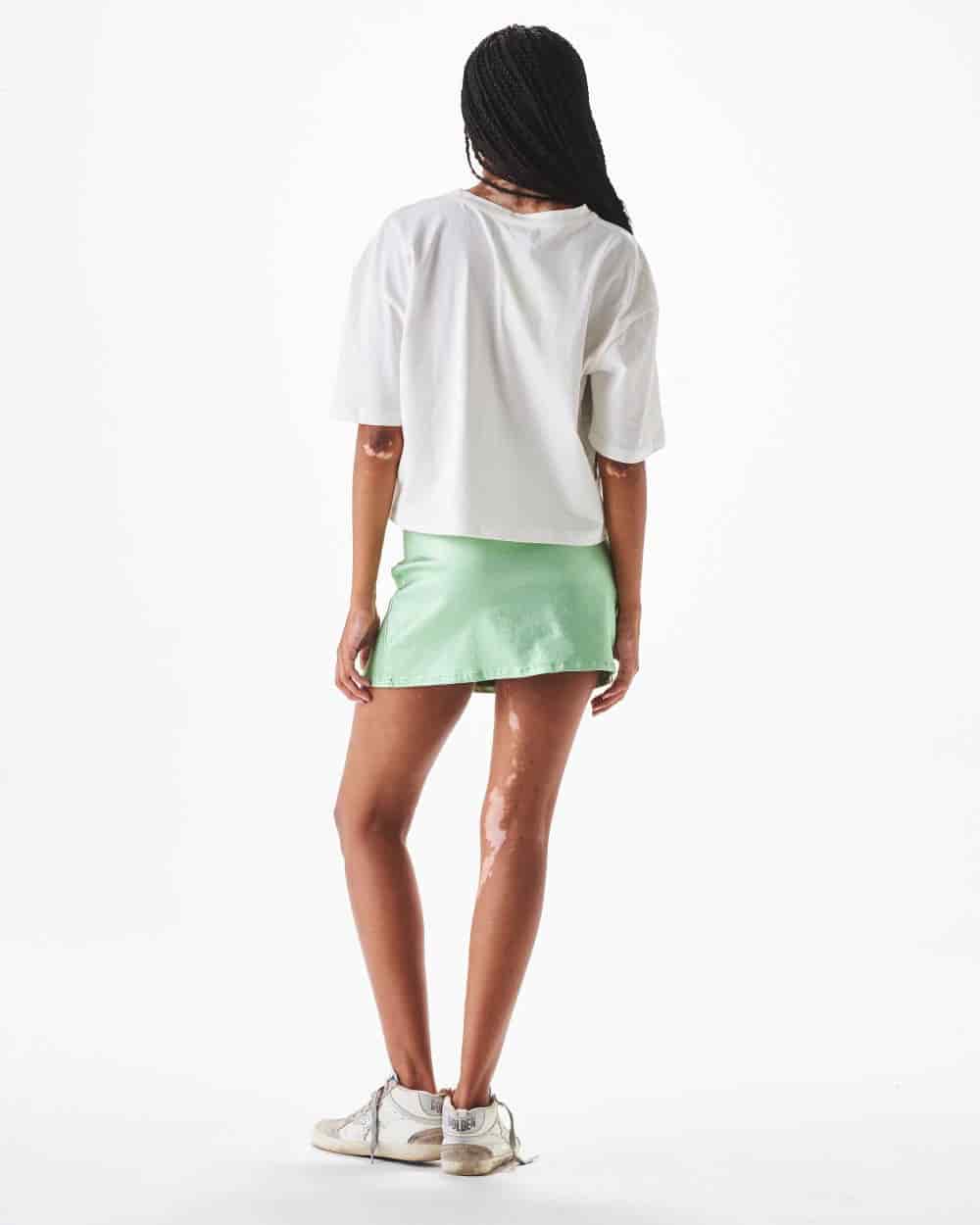 MINI SKIRT METALLIC MINT - miniatura 4