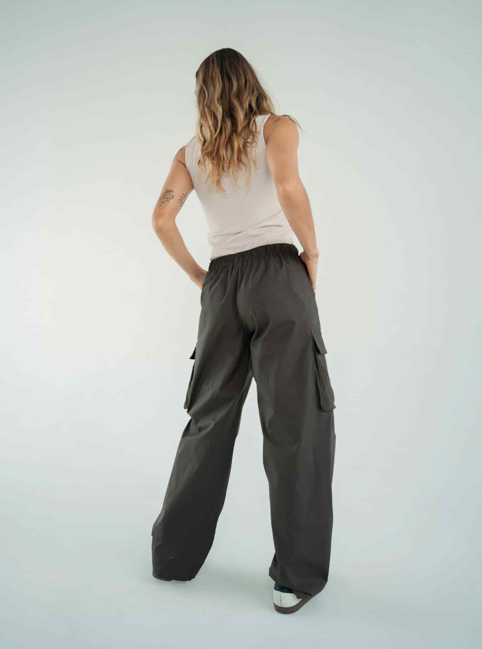 Pantalon Wide Cargo Militar - miniatura 2