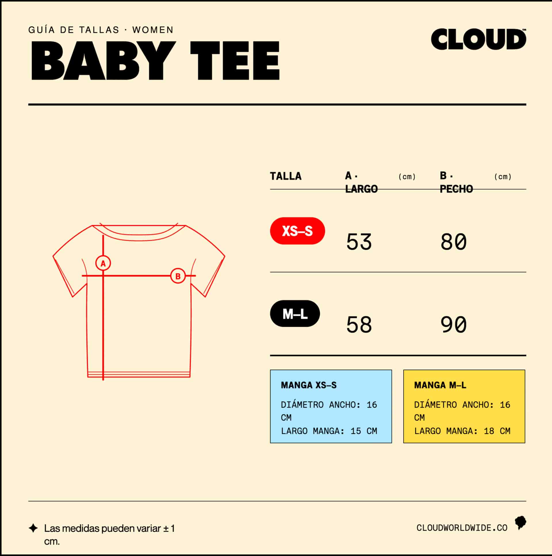 Baby tee colombiana blanco/azul - miniatura 5