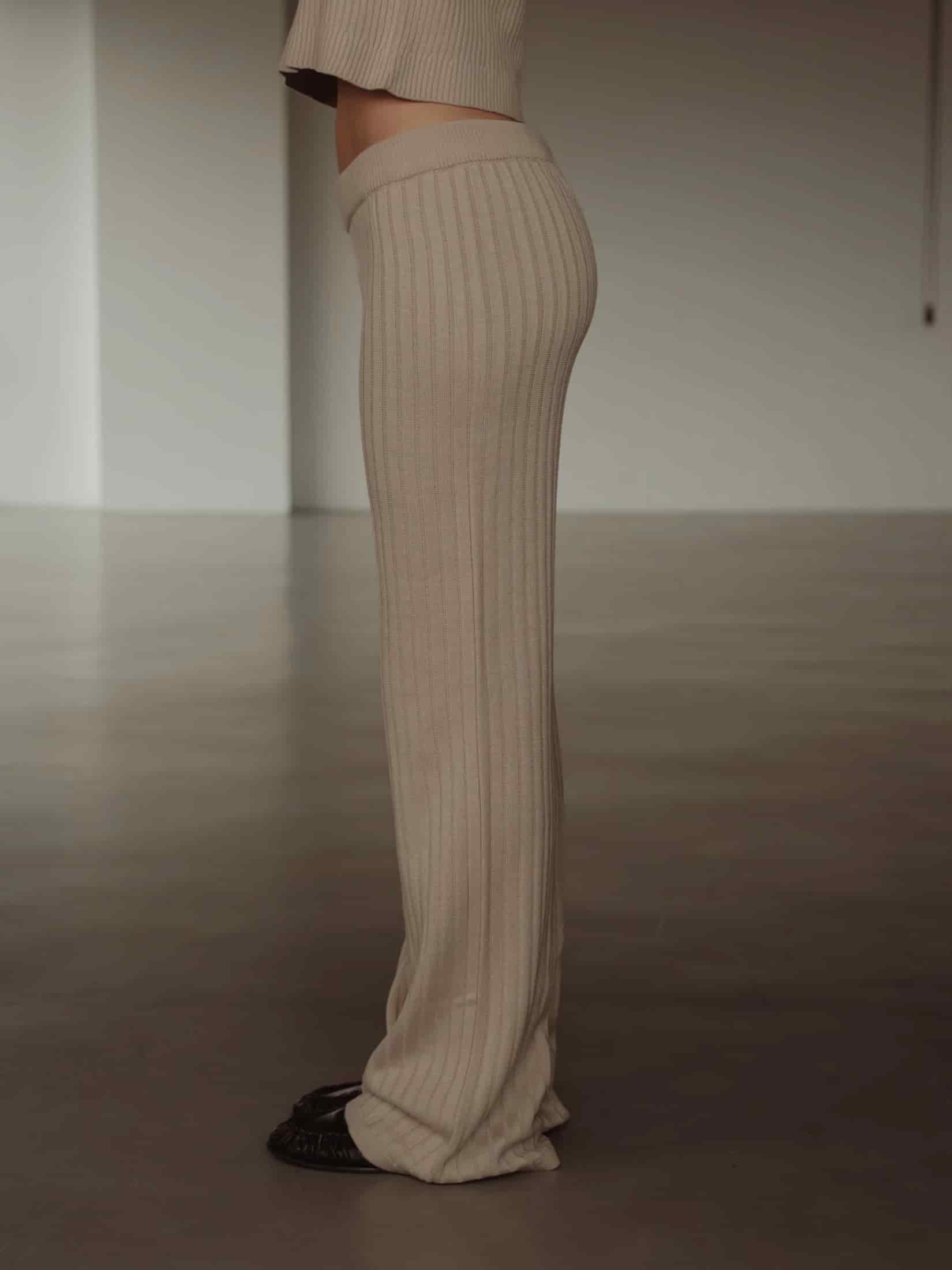 SAUNA KNIT PANTS - NATURAL - miniatura 6