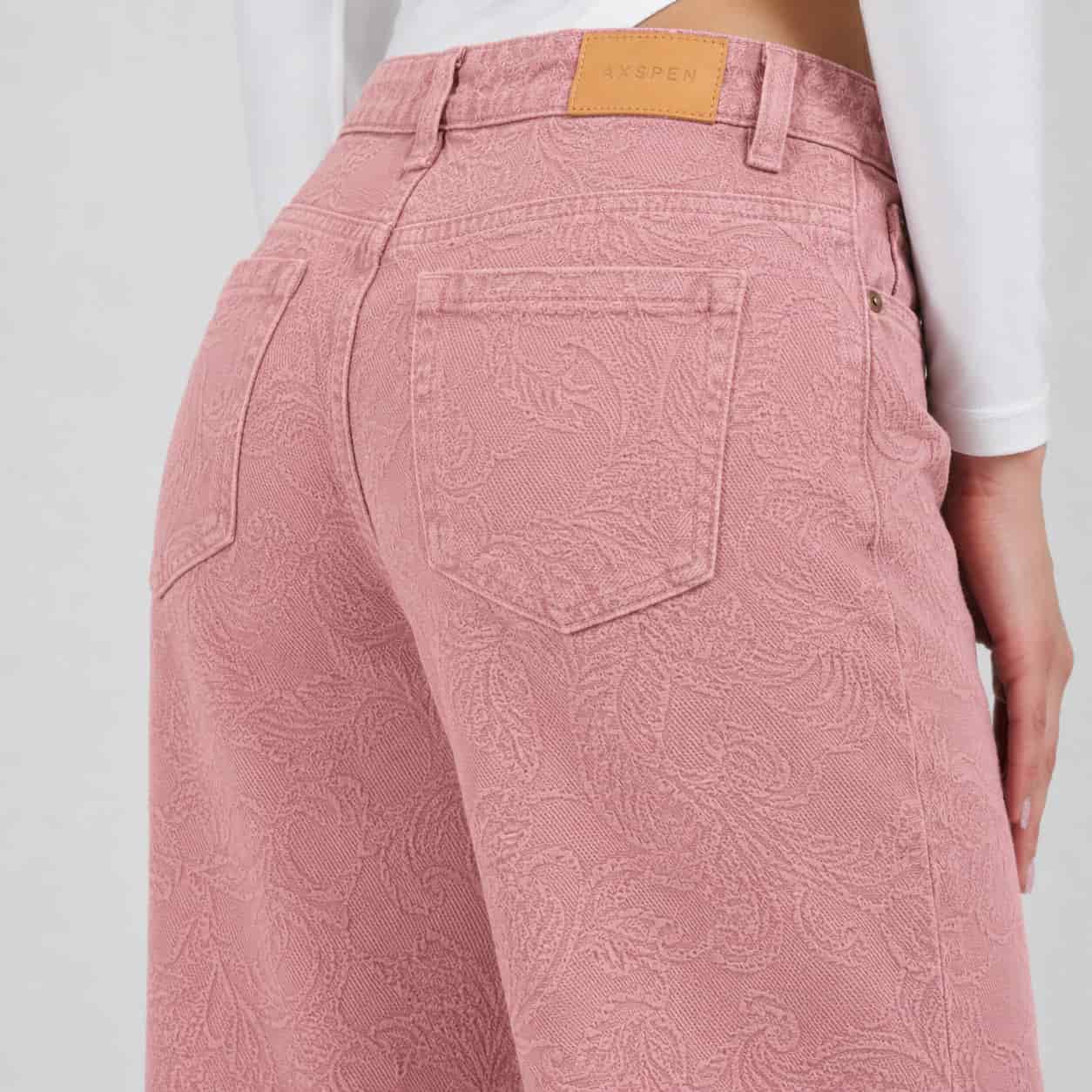 Jean Wide Leg Rosa Ax-3129 Rigido Premium - miniatura 2