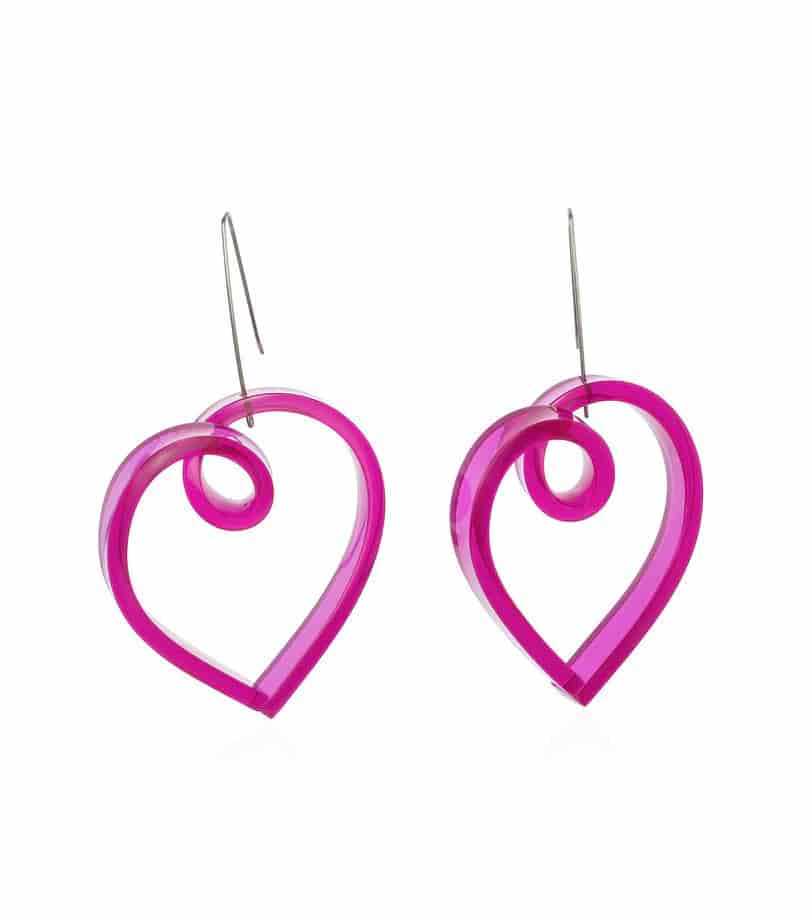 Aretes Corazón Infinito Grande - miniatura 2