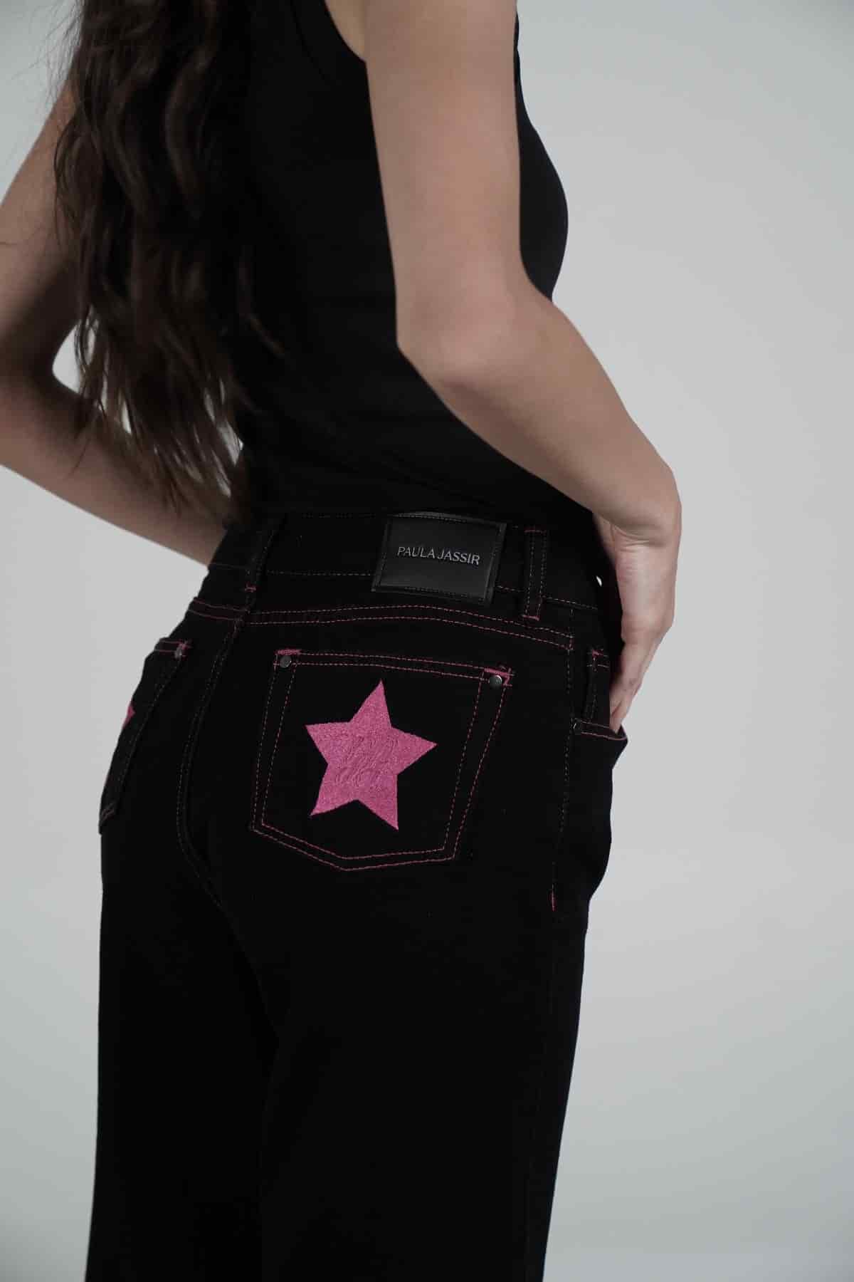 Fucsia Double Star Jeans - miniatura 6