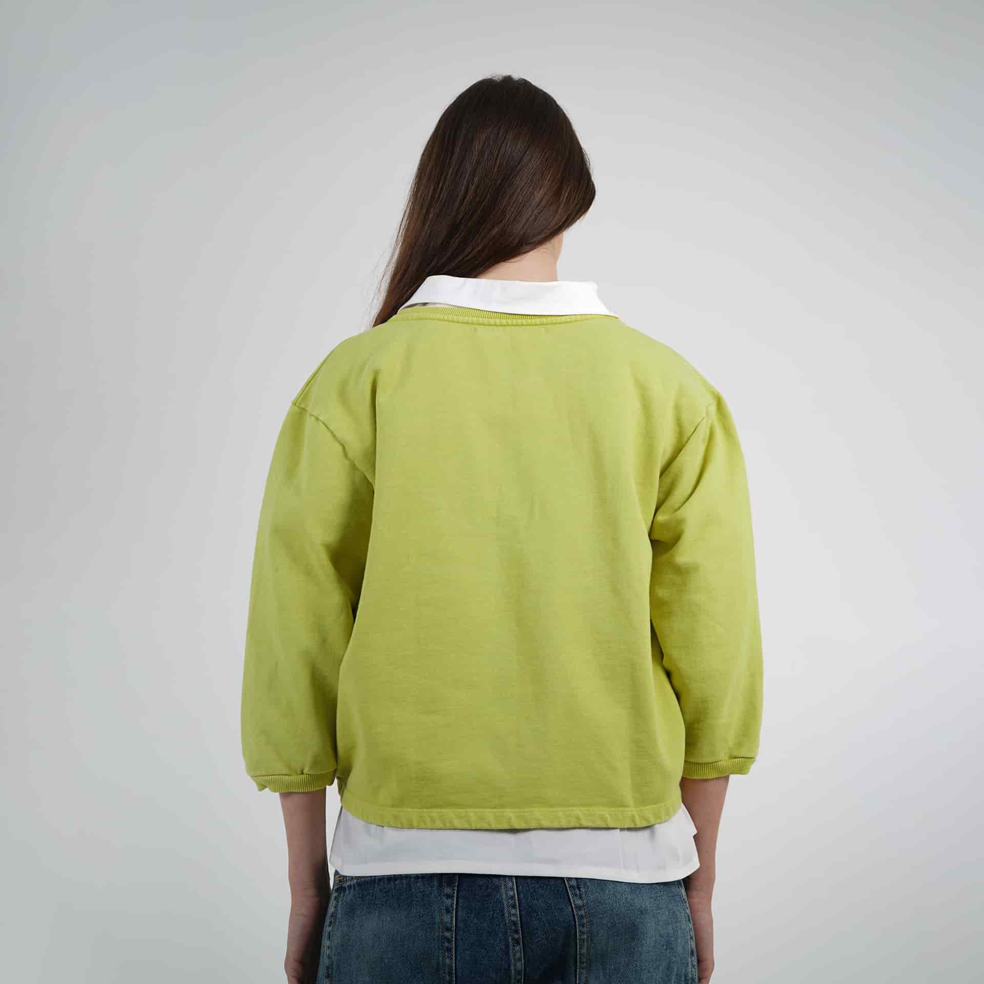 Buzo sudadera cuello redondo manga 3/4 - miniatura 2