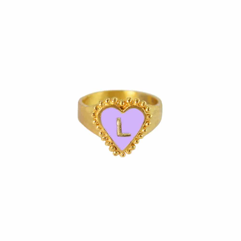 PreOrder Anillo Letra Heart - miniatura 5