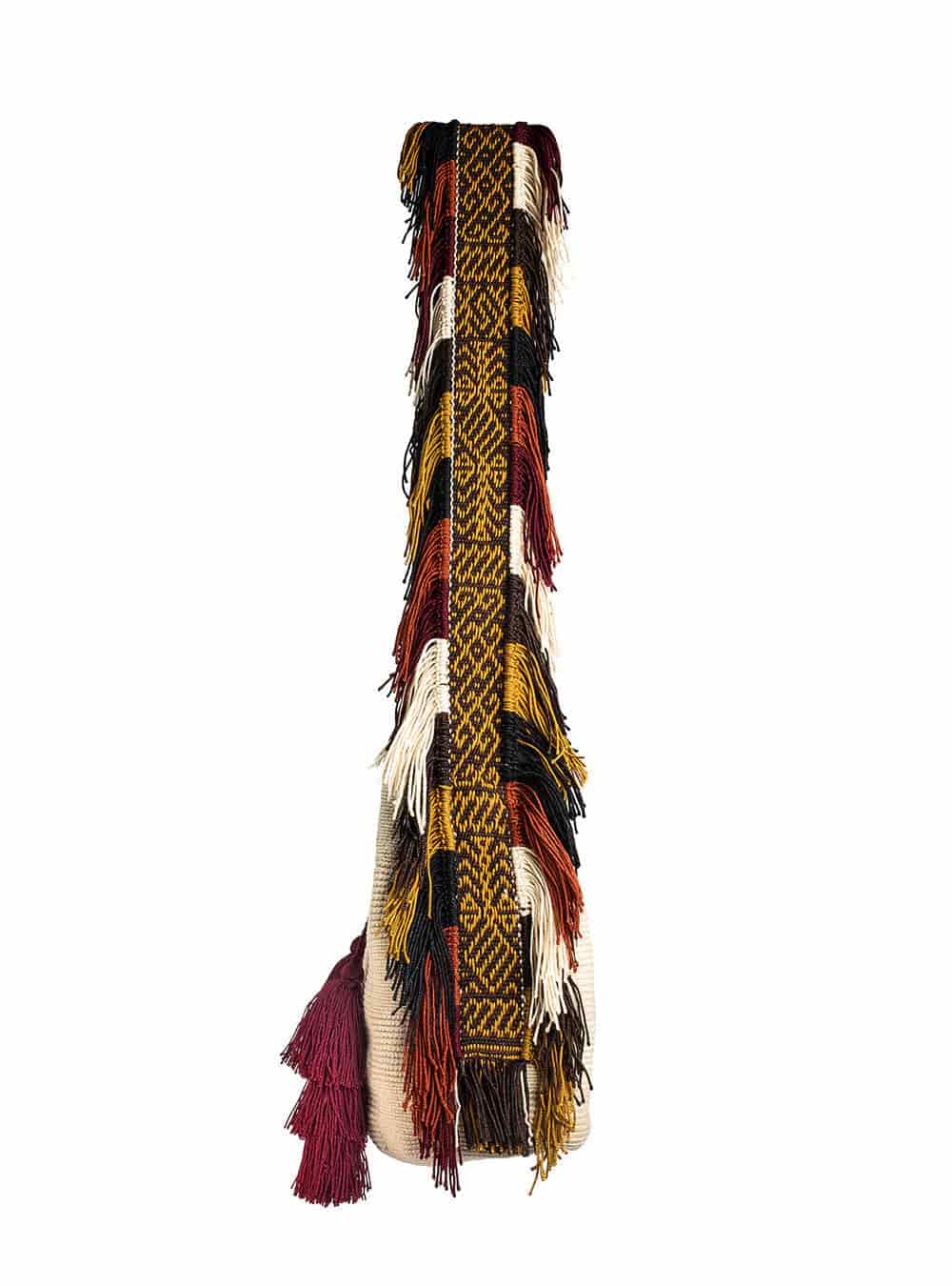 Mochila Wayuu Kamsa Beige - miniatura 3
