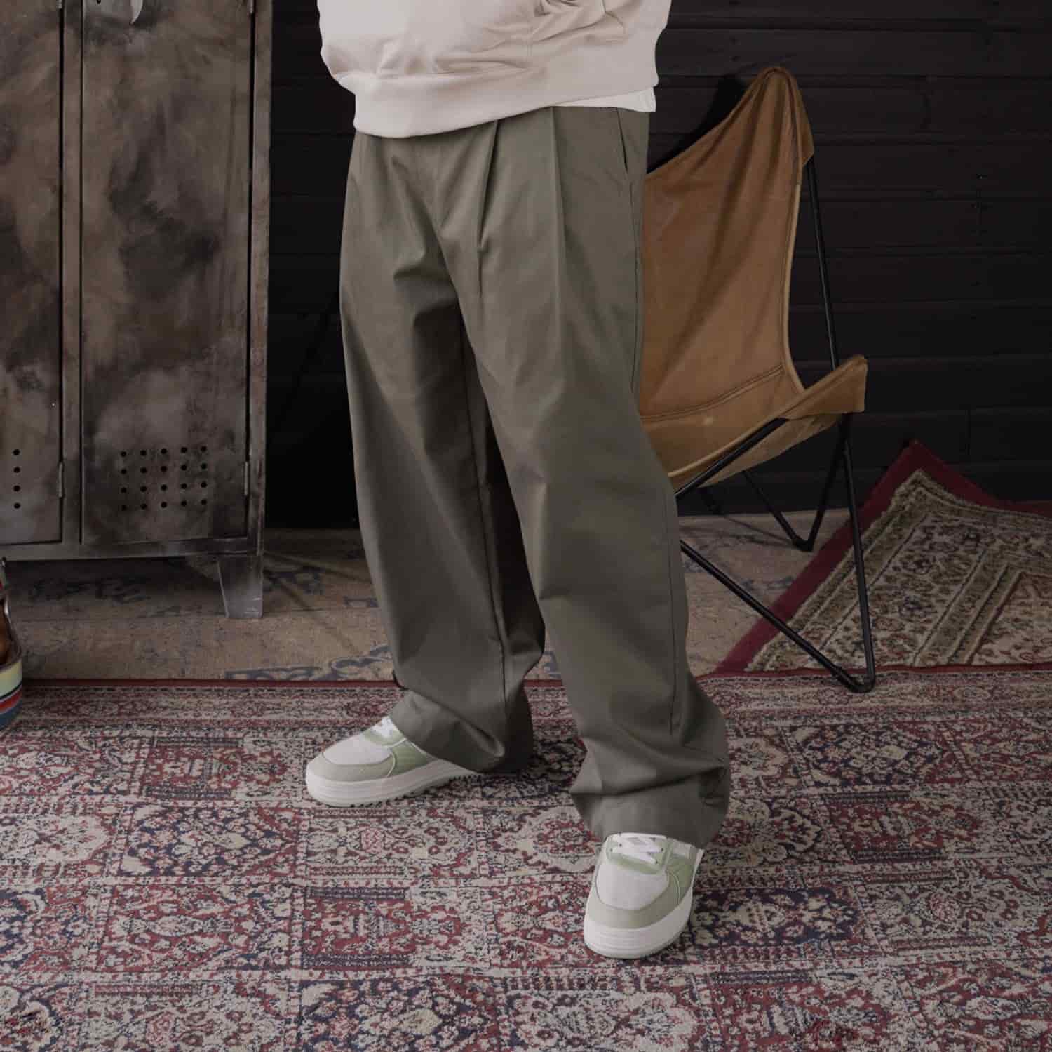 Baggy Pants Studio Cut Verde Oliva - miniatura 2