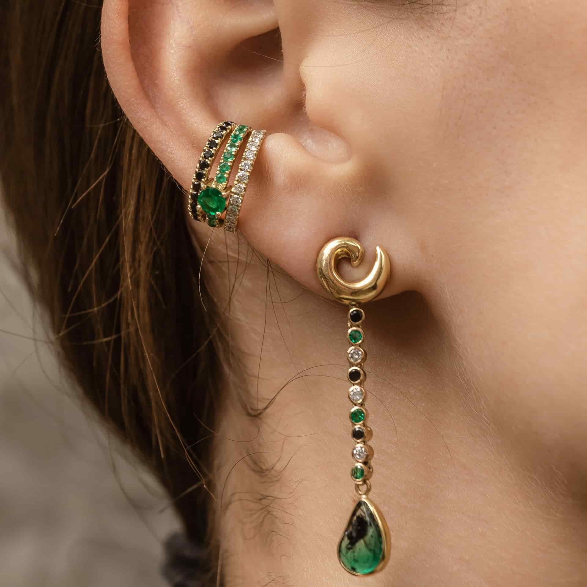 Aretes Snake Eyes - miniatura 3
