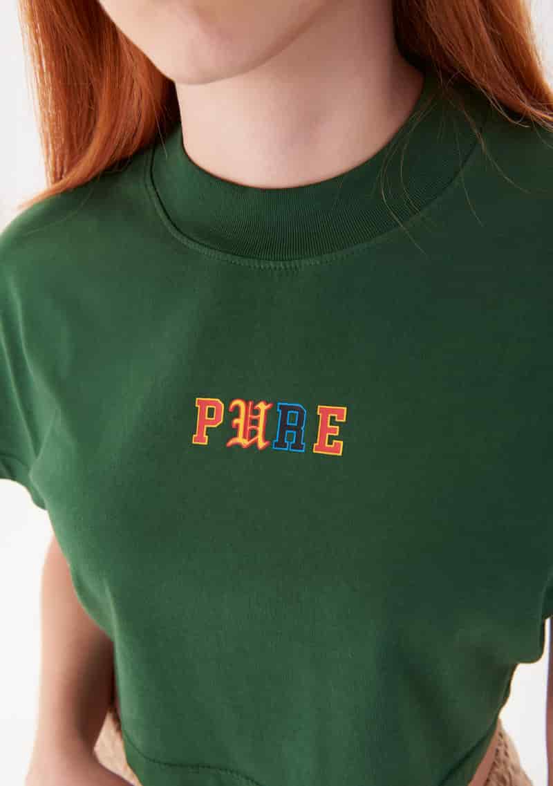 College Green Crop top - miniatura 5