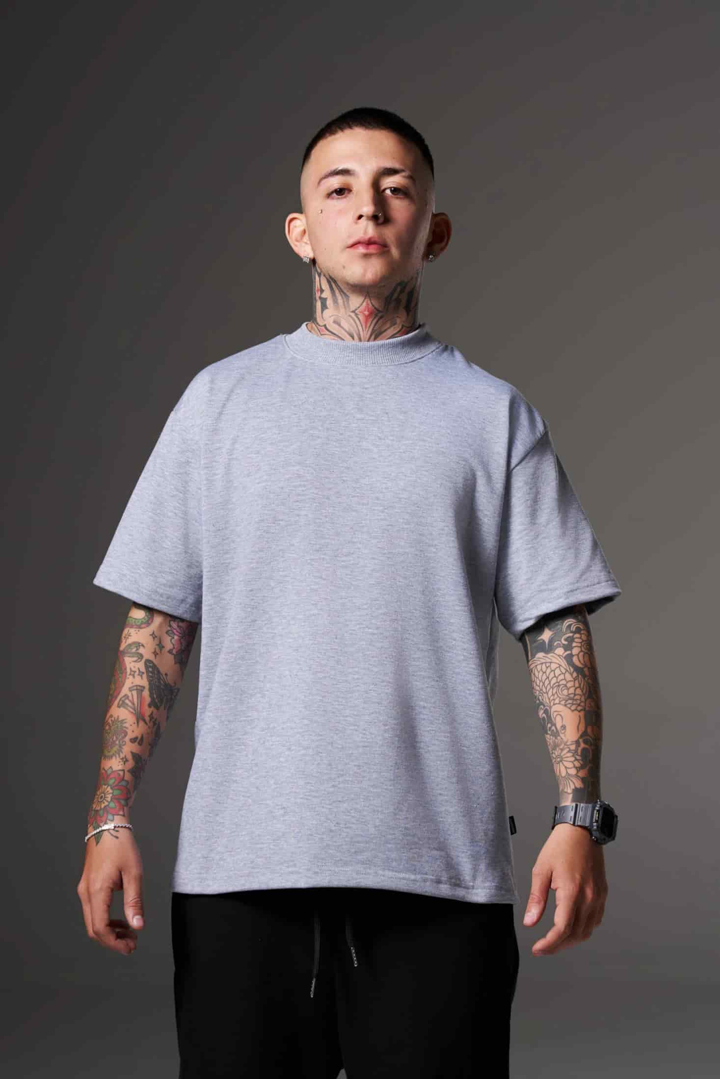 CAMISETA GRIS JASPE OVERSIZE SVG - miniatura 1