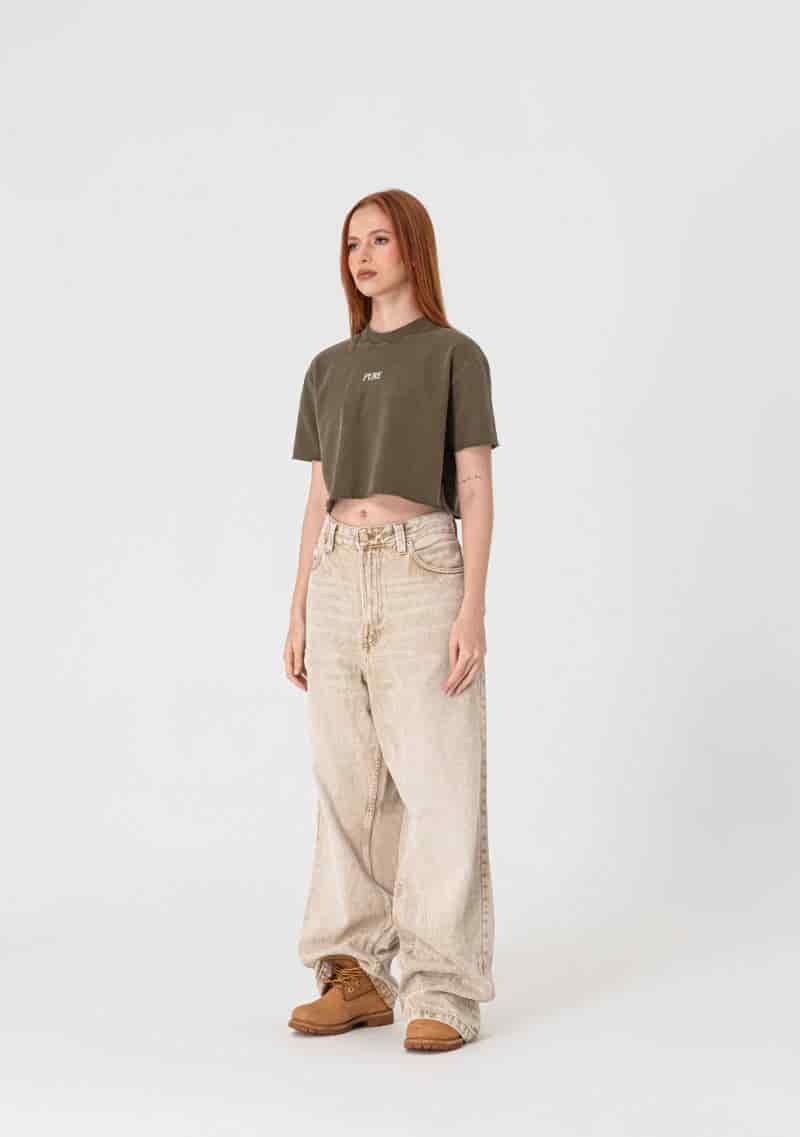 Heraldic Brown crop top - miniatura 2