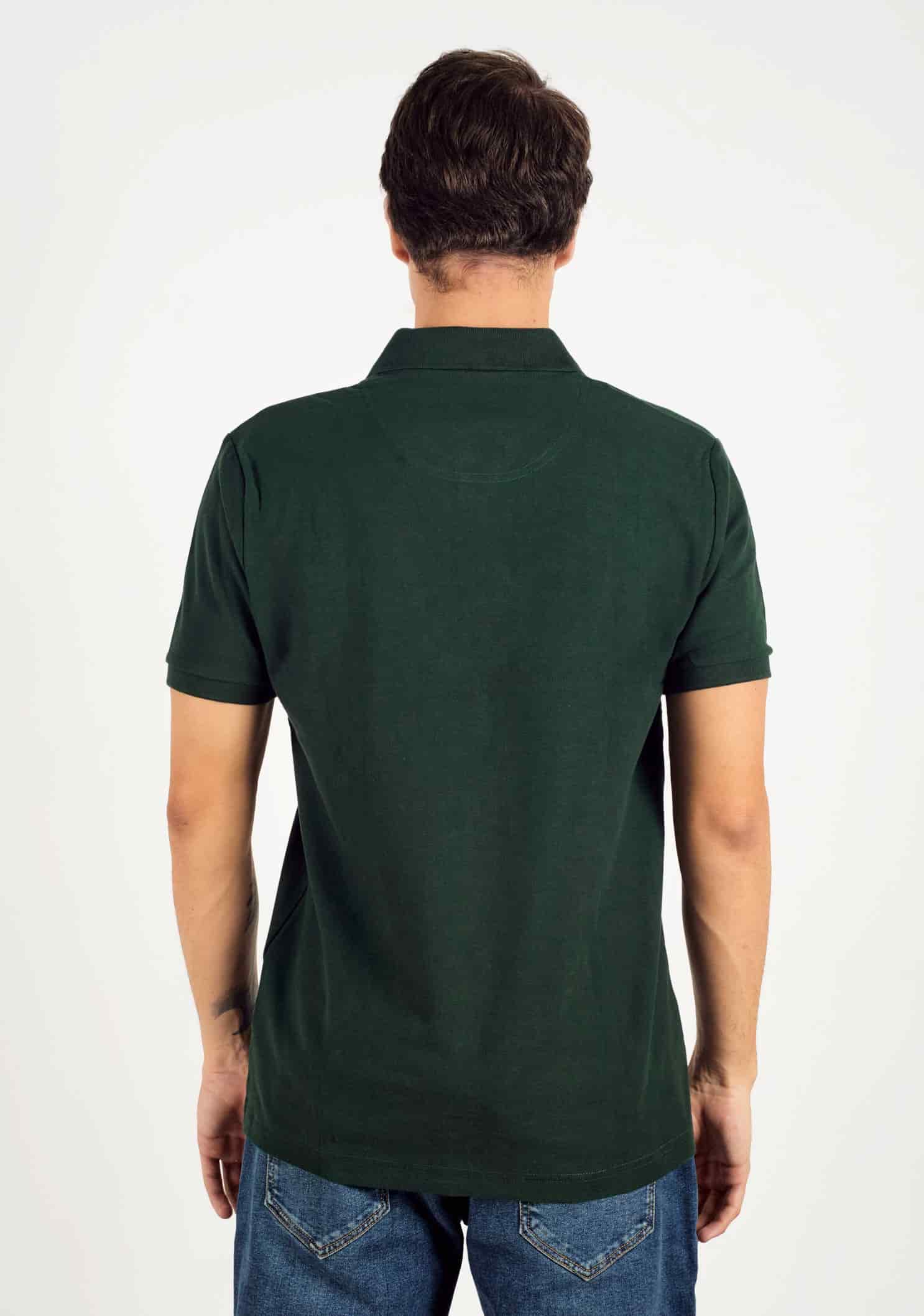 Camiseta Tipo Polo Verde Osc. L-Ros - miniatura 4