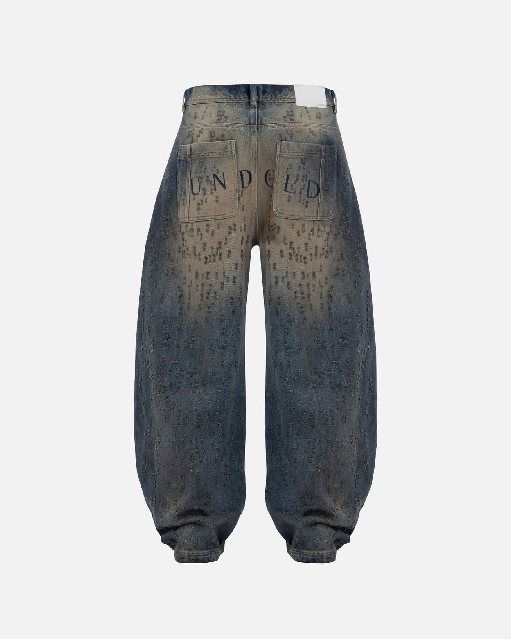 Agnus Dei U Ripped Barrel Jean Dirty Blue - miniatura 3
