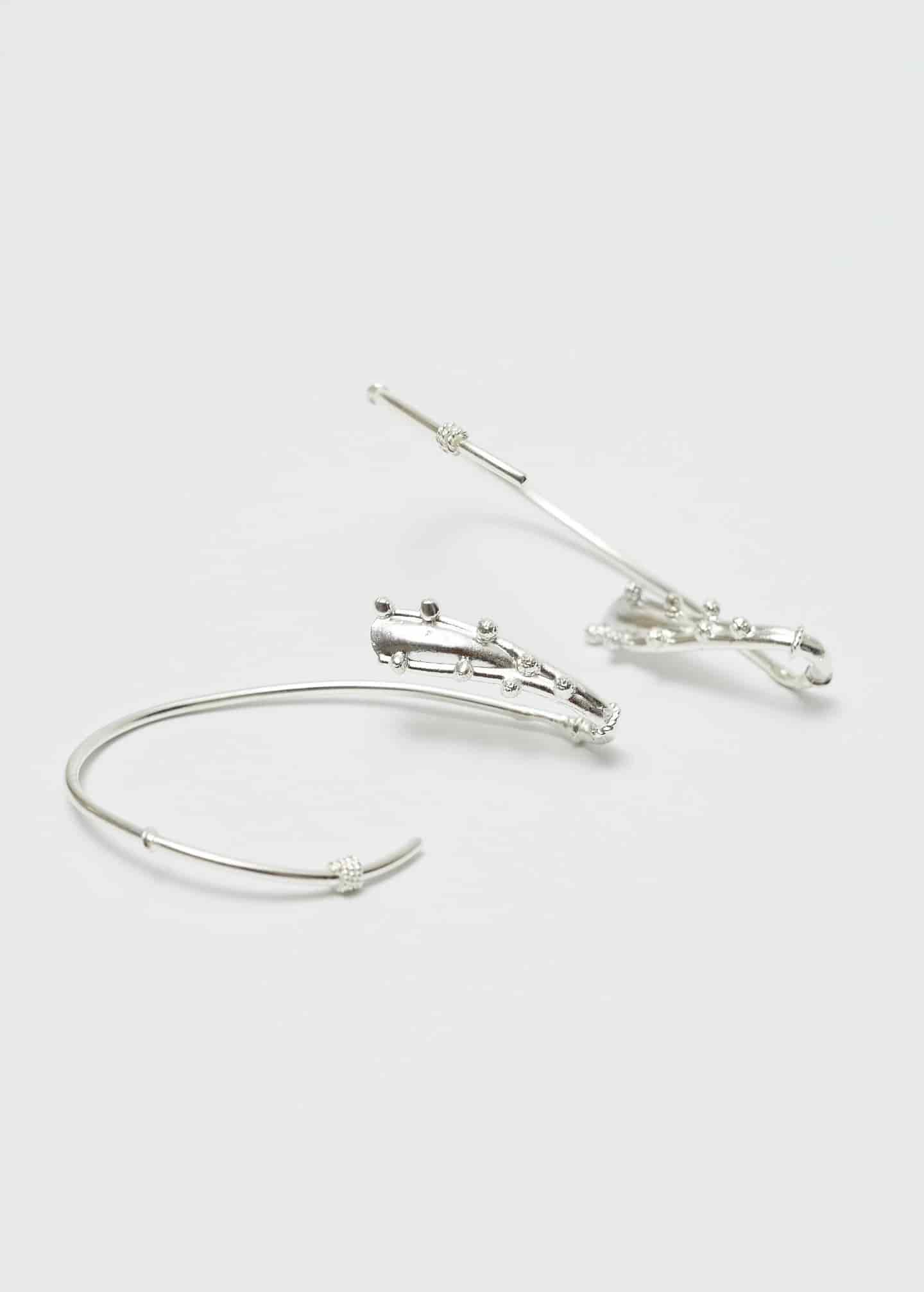 Earcuff Estambre Plata - miniatura 8