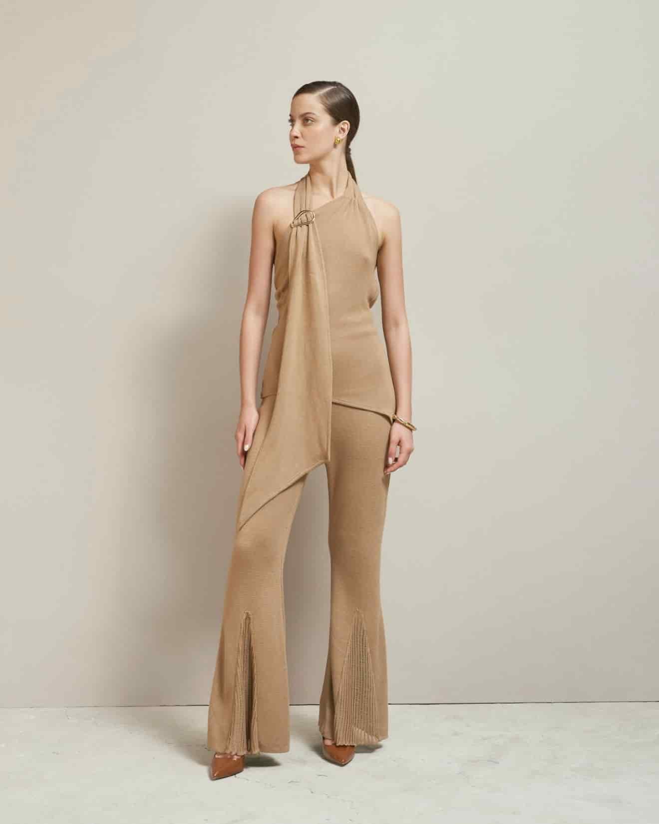 Pantalón Medea Camel - miniatura 3