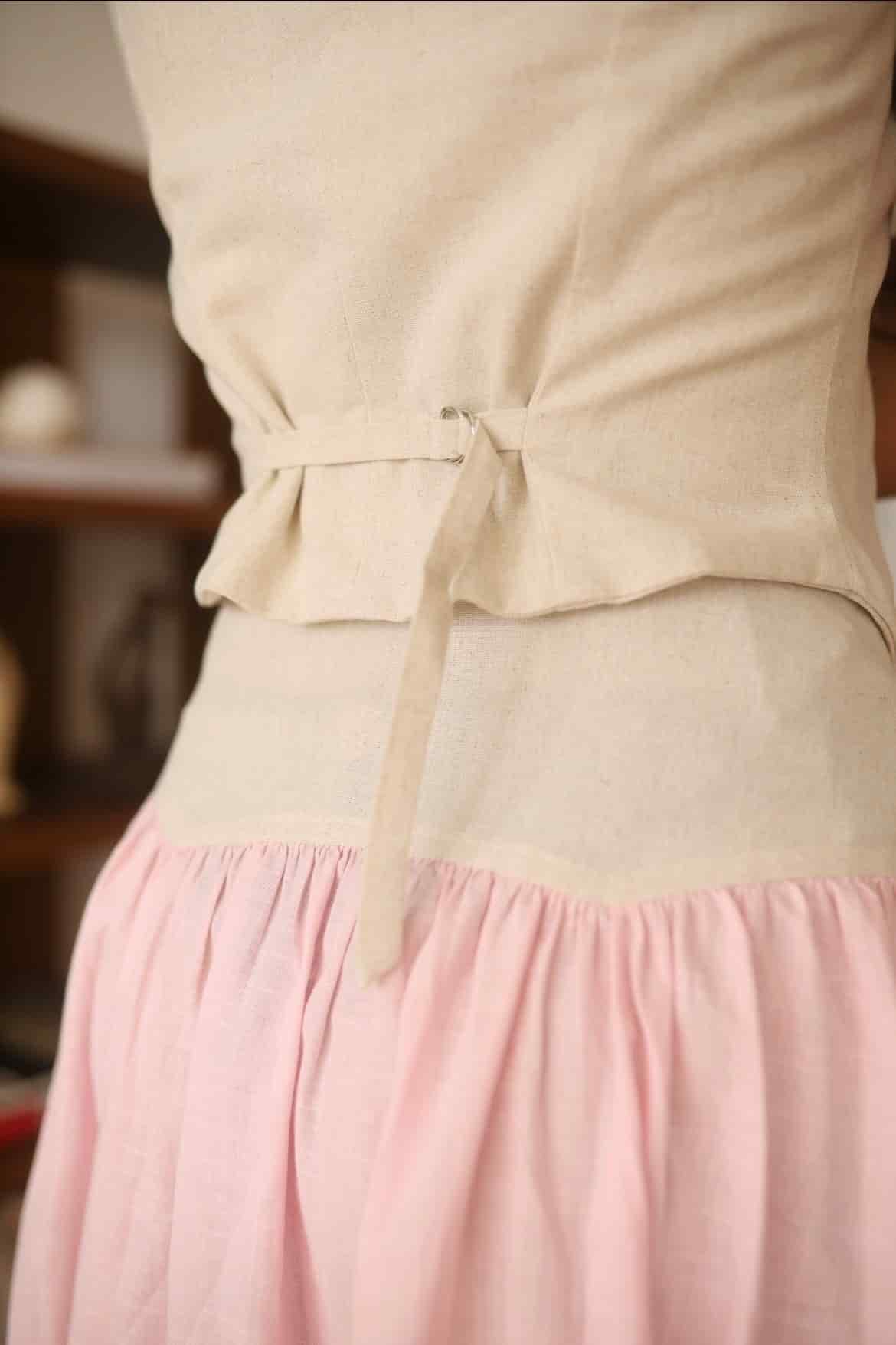 SAND STRIPE SKIRT (ROSA) - miniatura 4
