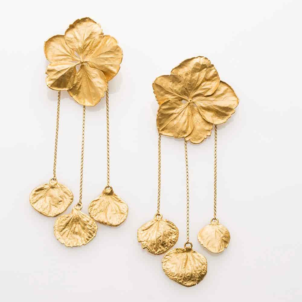Hygrandeas and Petals Earrings - miniatura 1
