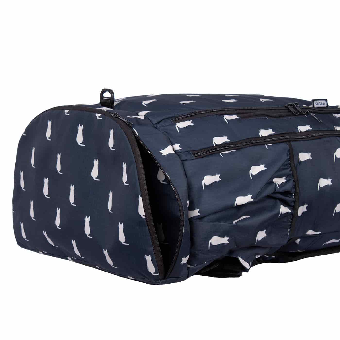Morral Aventura ULTRA Plegable Estampado Gatos Citybags Multicolor - miniatura 9