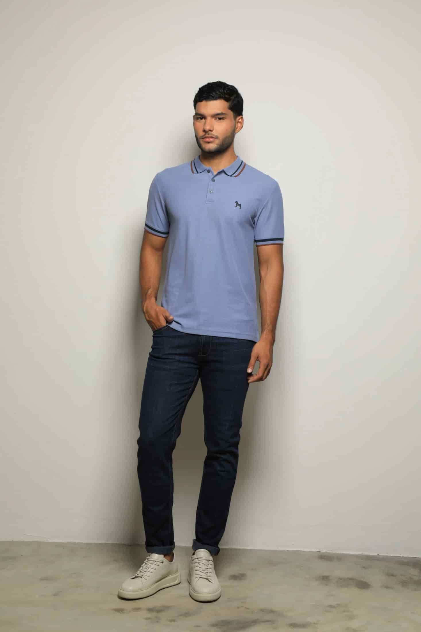 Polo Básica Azul Lavanda - miniatura 2