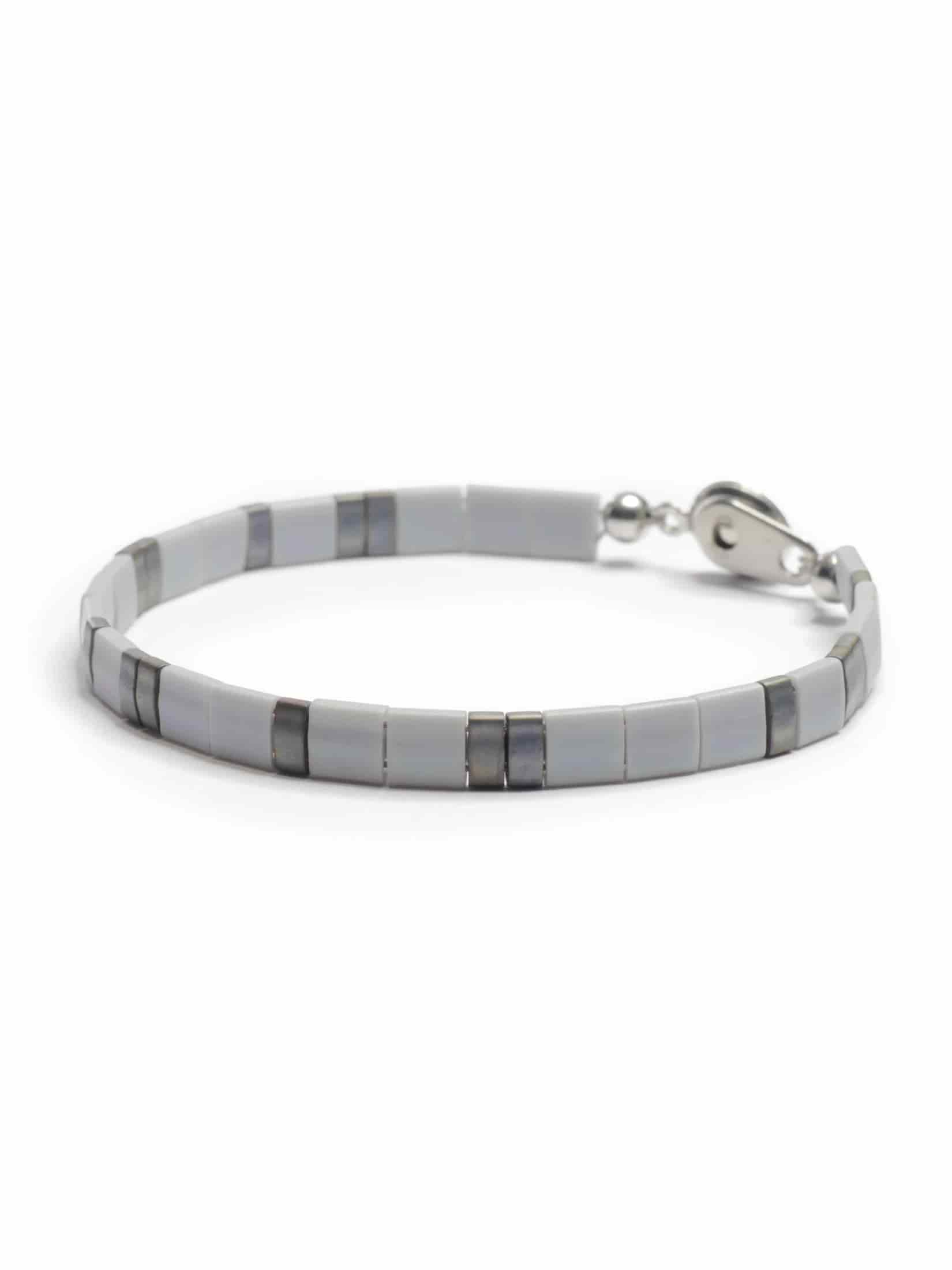 Brazalete Miyuki Tila Rio de Plata 5mm - miniatura 1