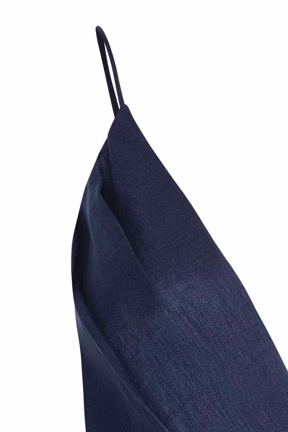 Blusa sintra azul navy lino - miniatura 4