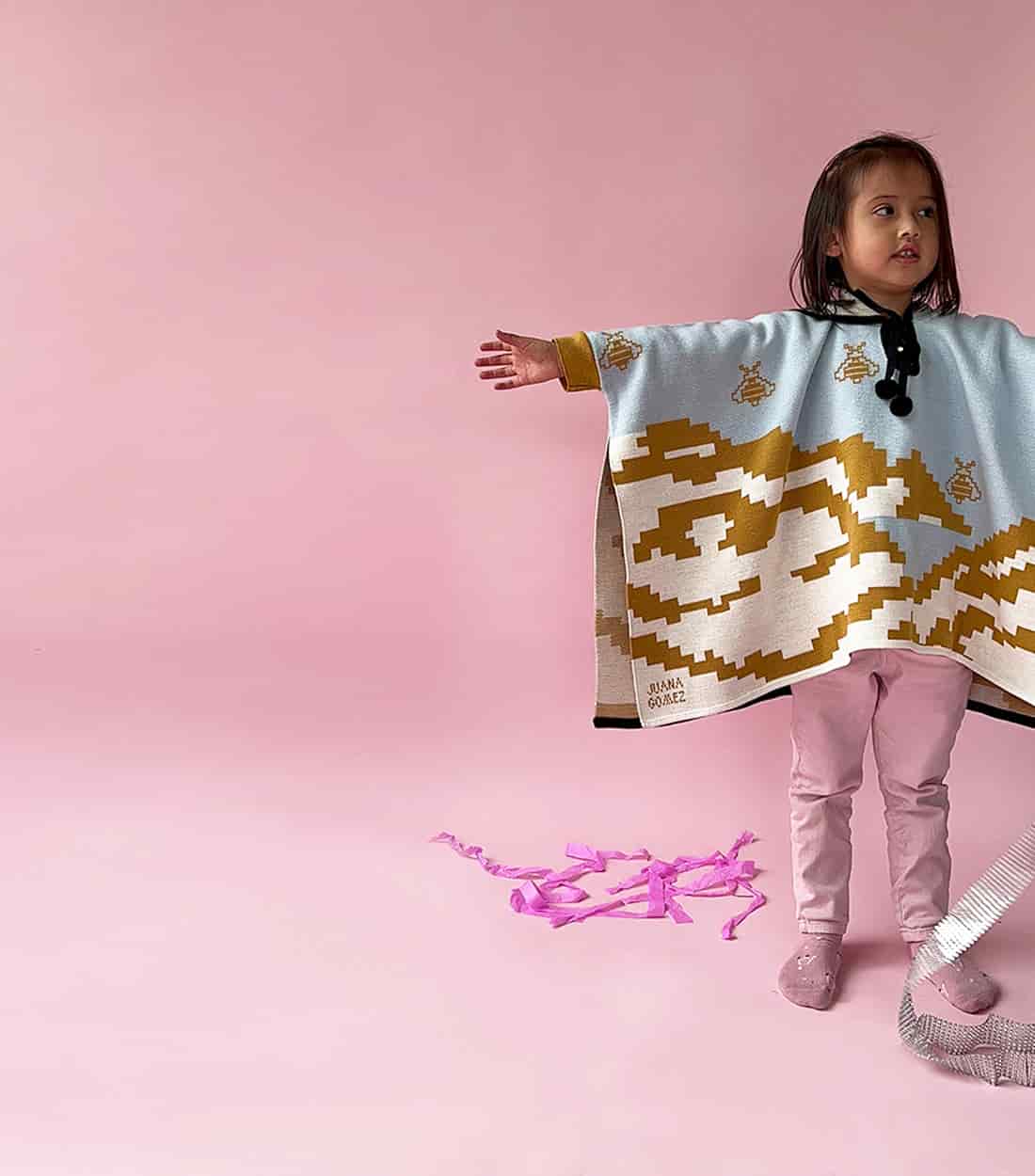 Mini Poncho Amanecer Mostaza - miniatura 4