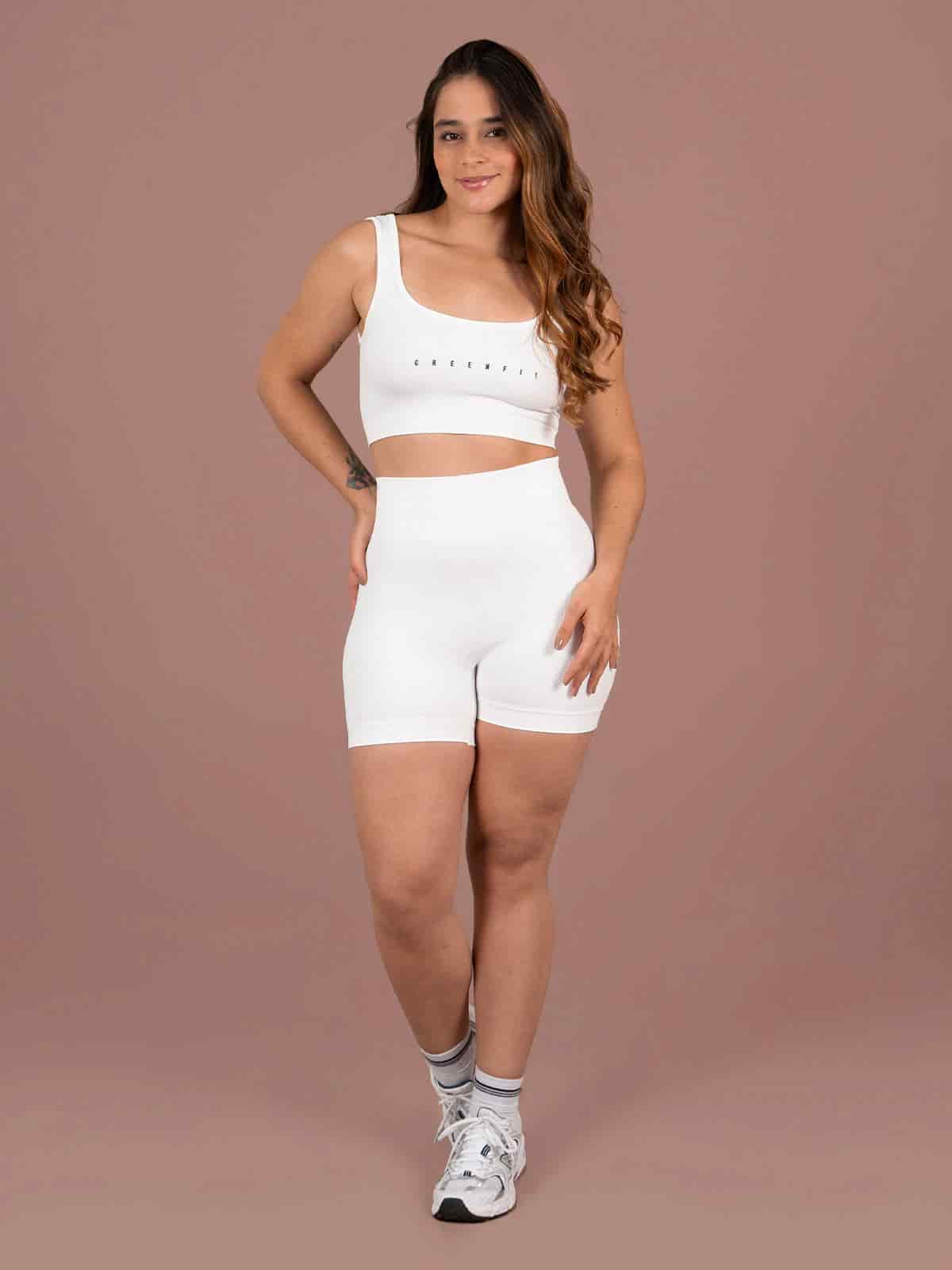 Ela short set seamless blanco - miniatura 1