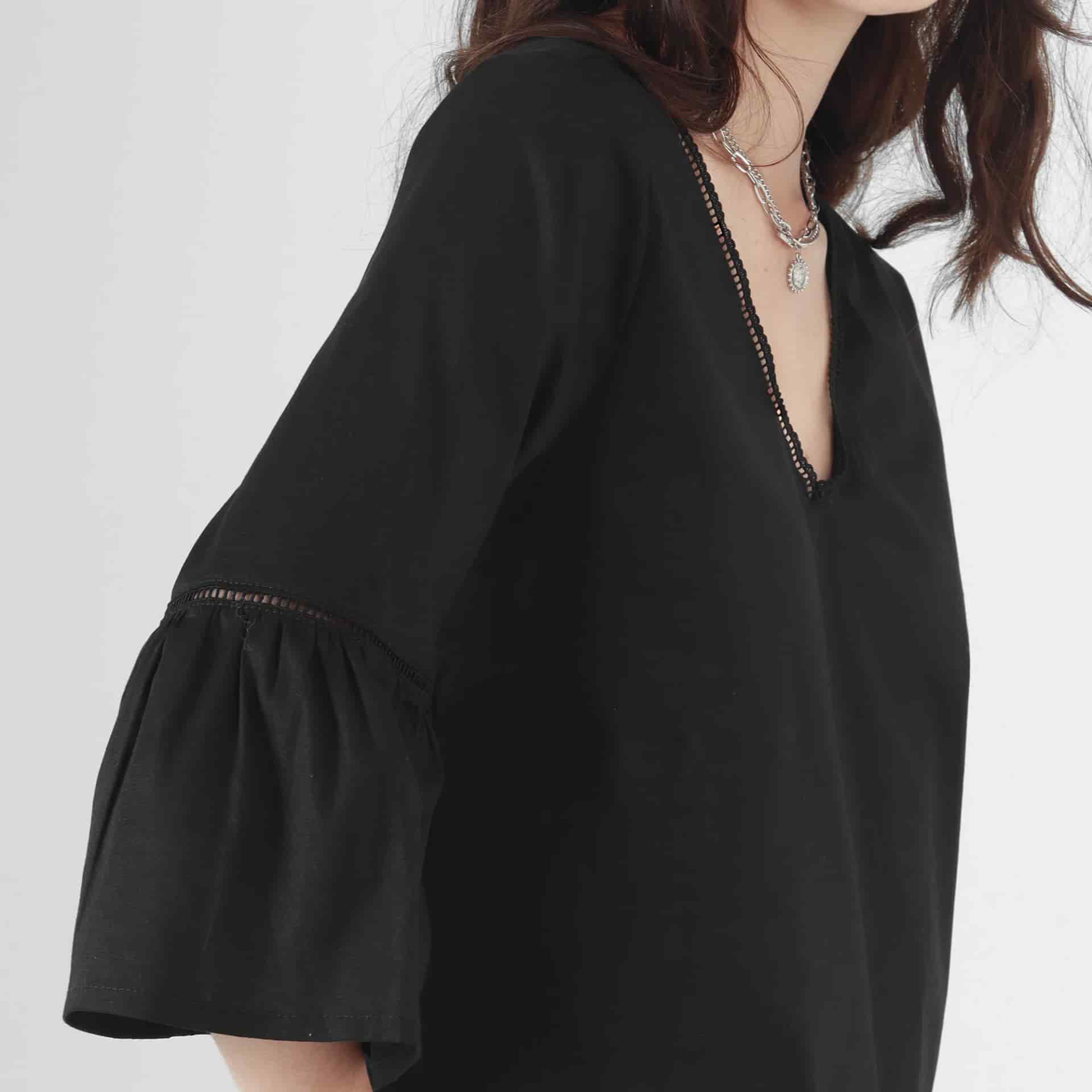 Blusa Cuello V Manga 3 Cuartos - miniatura 12