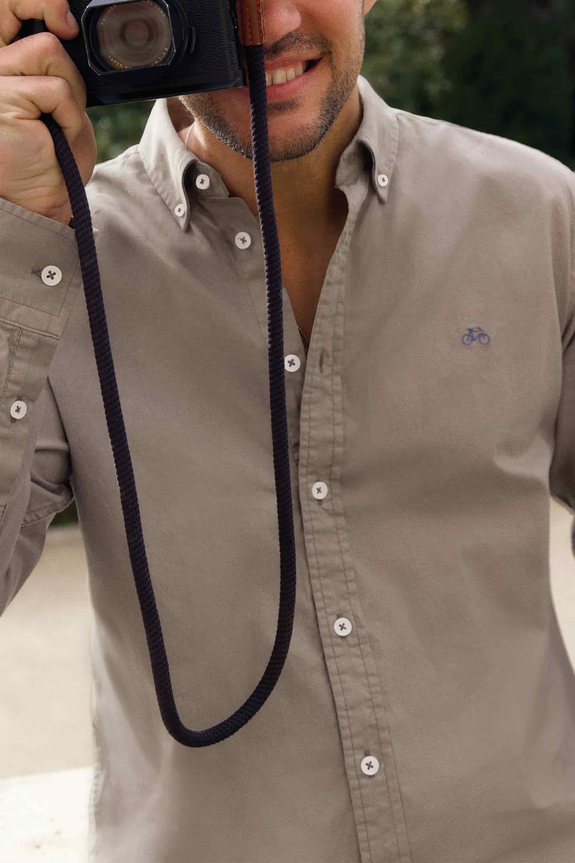 CAMISA OXFORD KHAKI - miniatura 1
