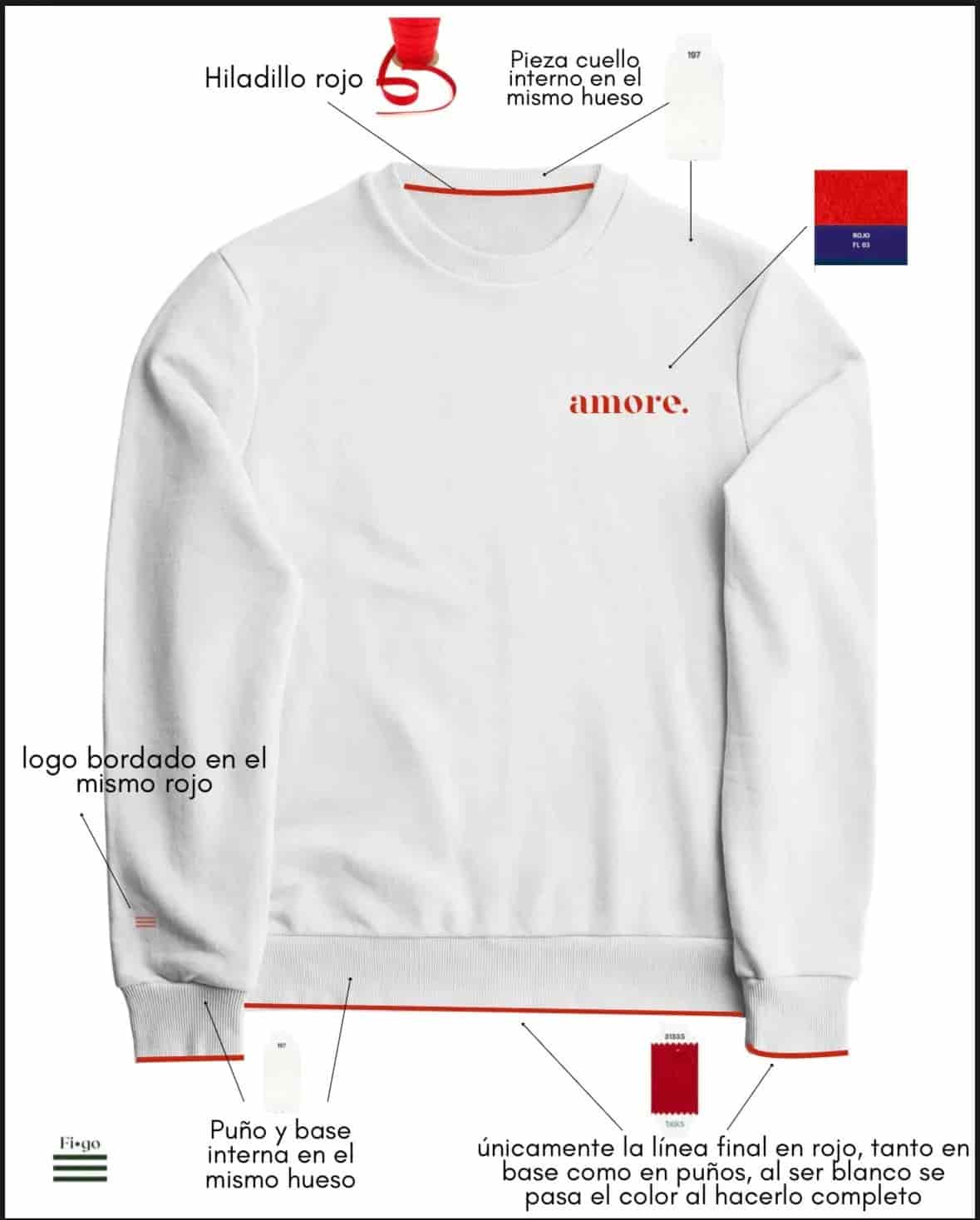 NUOVO Sweatshirt Amore - miniatura 9