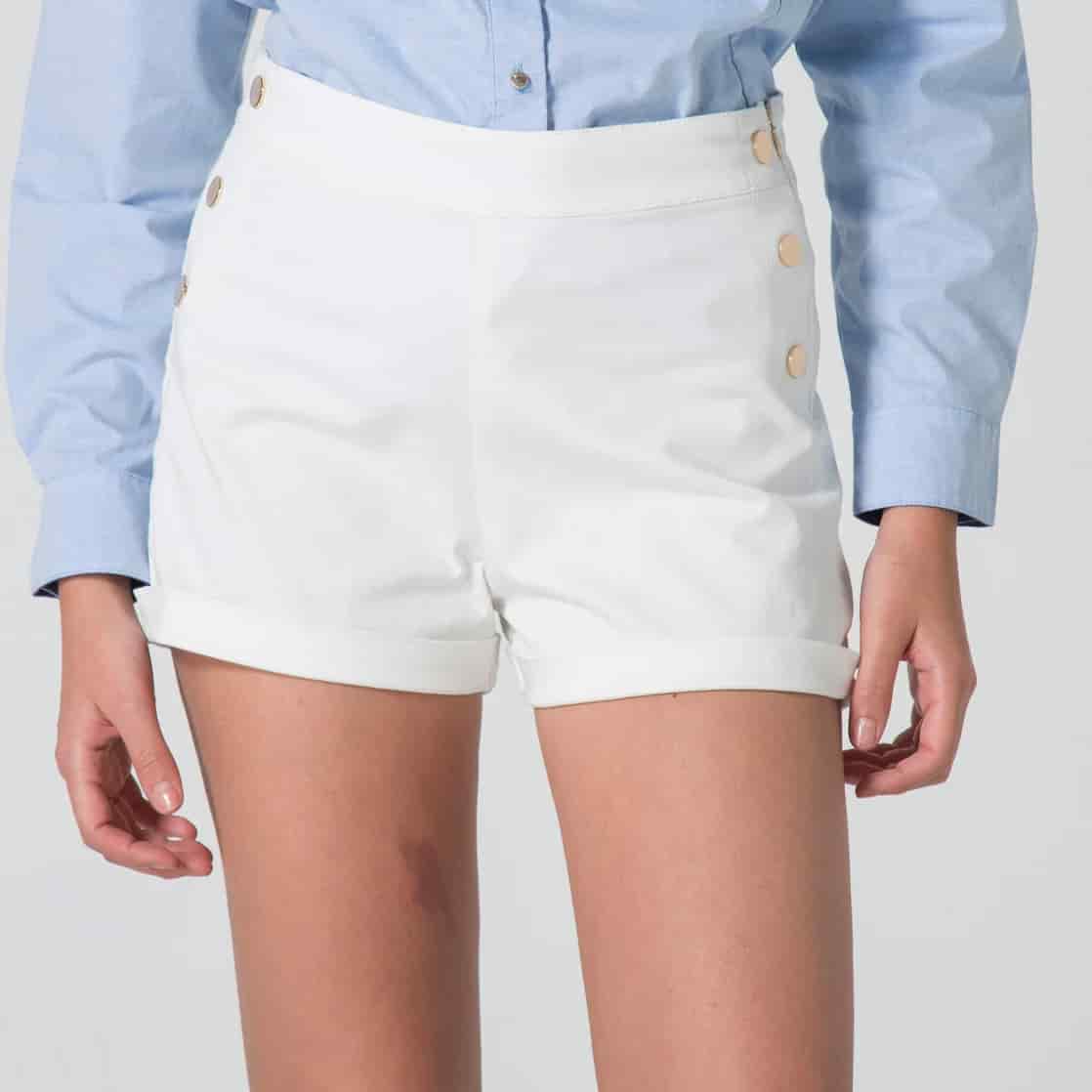 Short Dril Marinero Regular Lavanda - miniatura 2