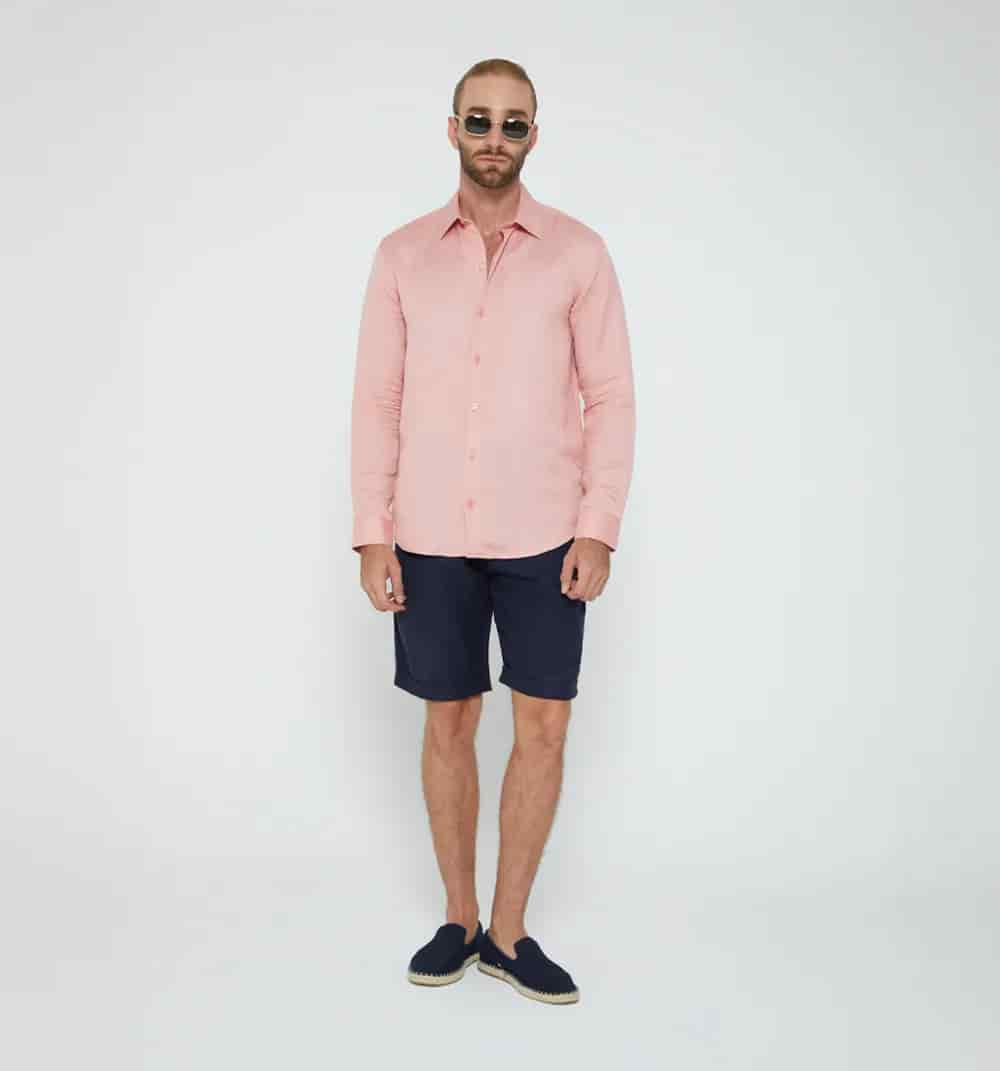 Camisa para hombre de lino - miniatura 46
