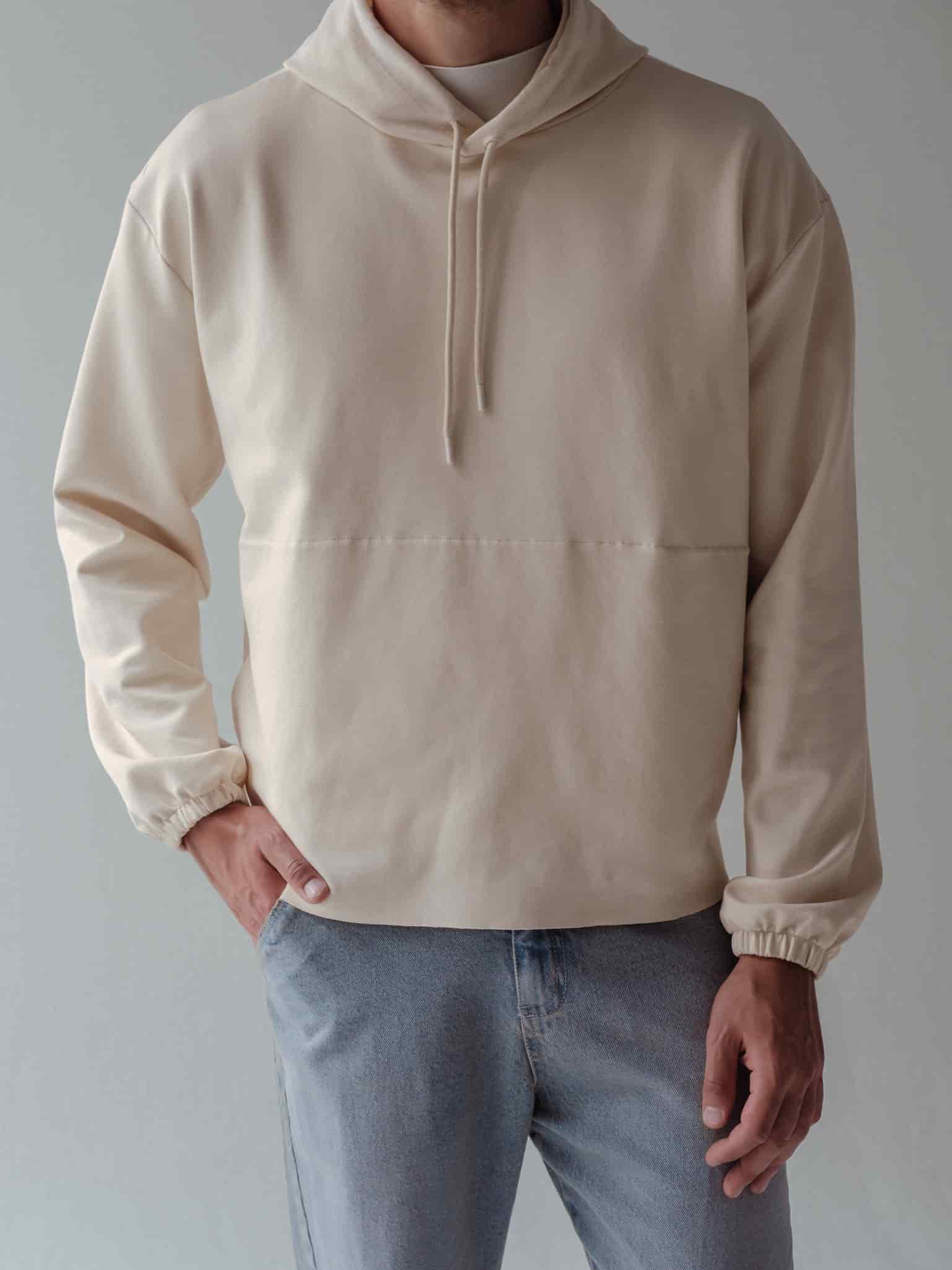 CUT CLEAN HOODIE - SEA SALT - miniatura 3