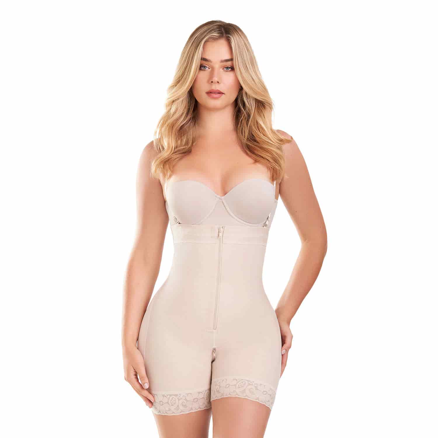 Faja Colombiana Strapless Cierre Tipo Short Power Secret Mujer - miniatura 9
