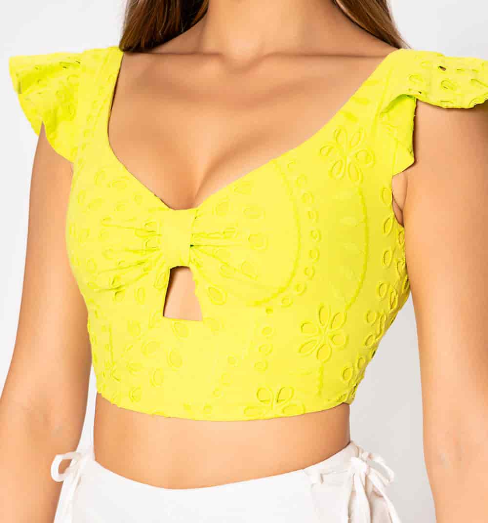 Blusa crop con bolero - miniatura 3