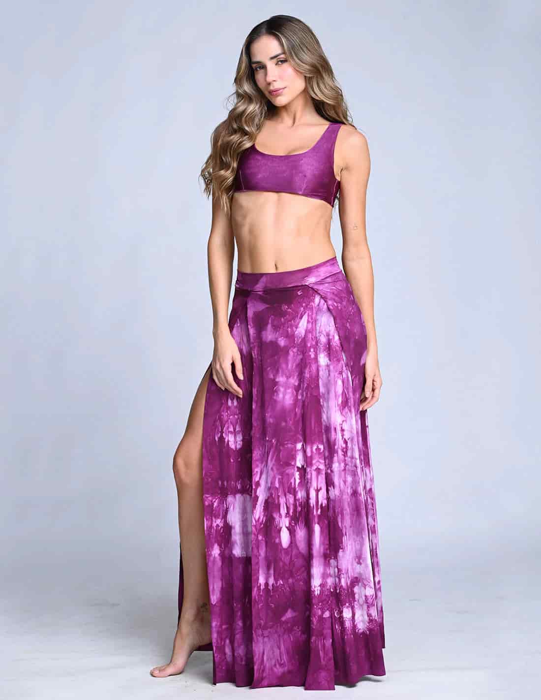 Falda Stripe Spotted Violet - miniatura 1