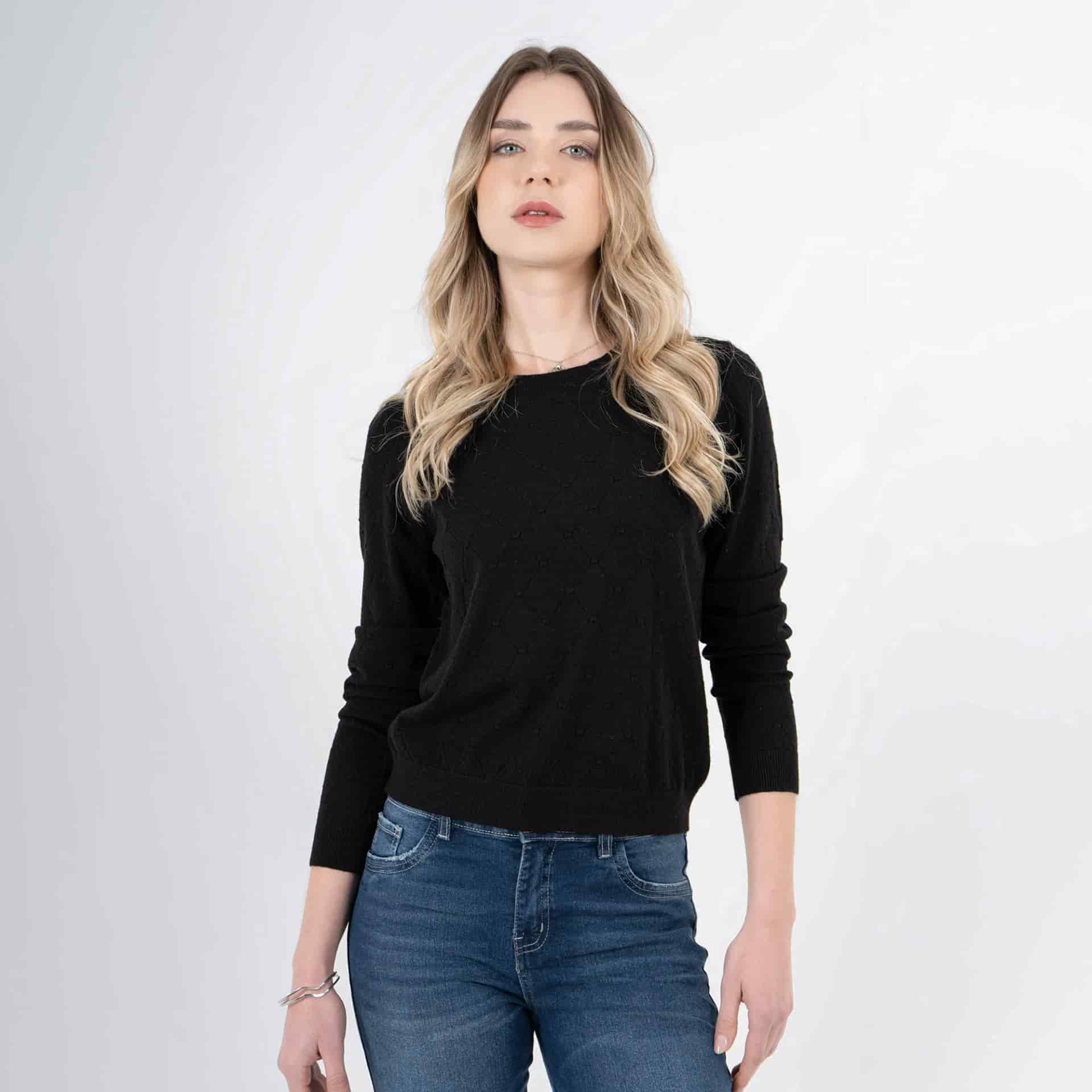 Sweater Cuello Redondo Manga Larga - miniatura 1