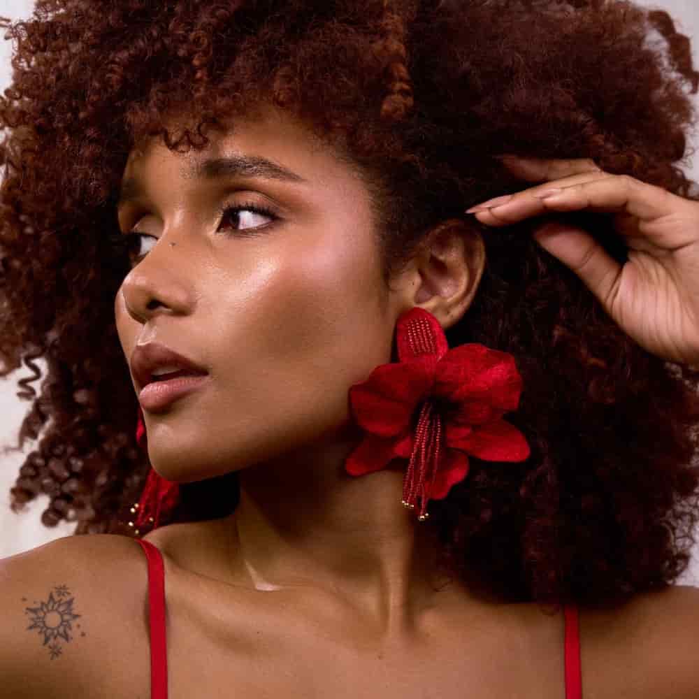 Aretes Orquídea Alma Topos - miniatura 3
