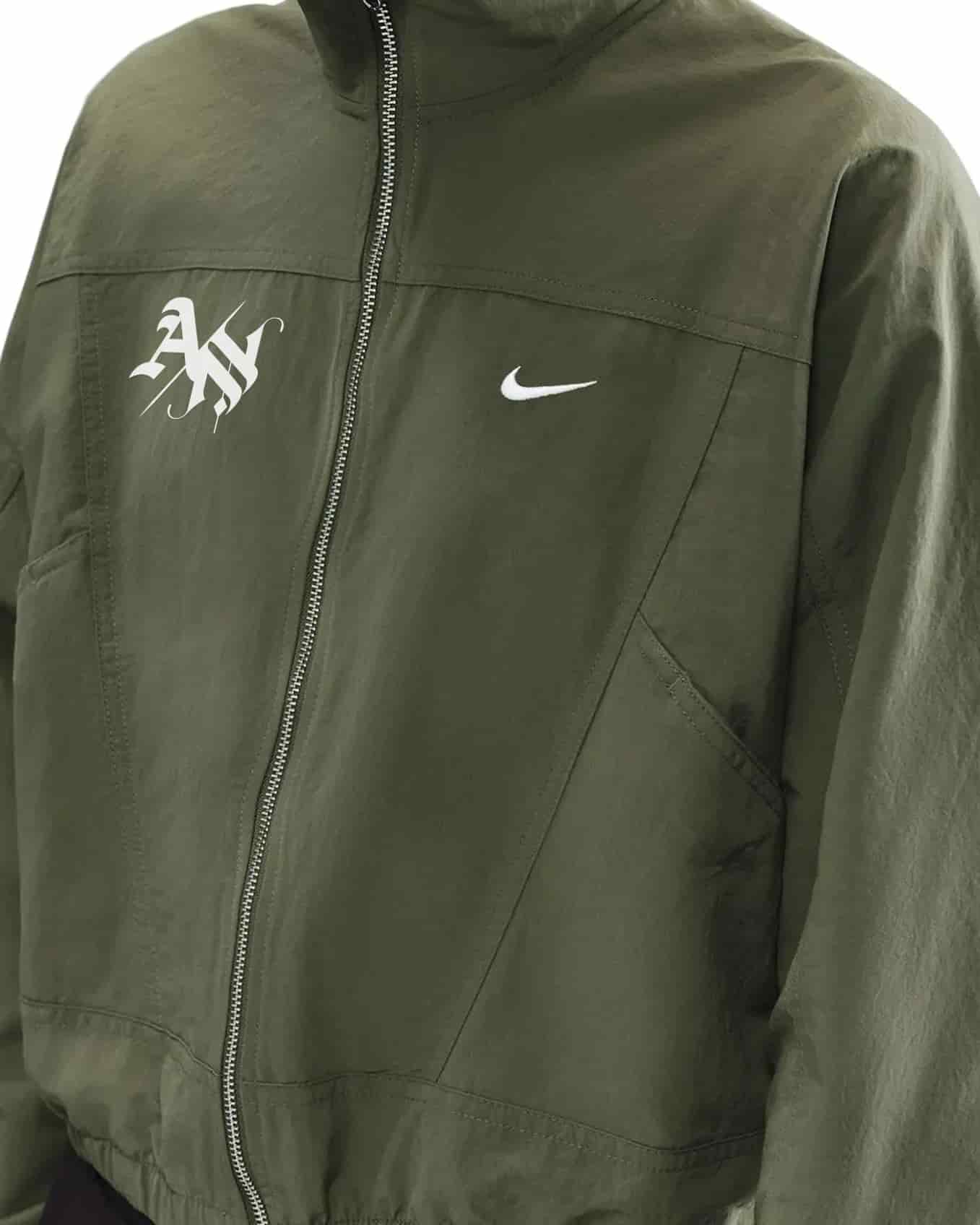 CHAQUETA CROP VERDE MUJER NIKE - miniatura 1