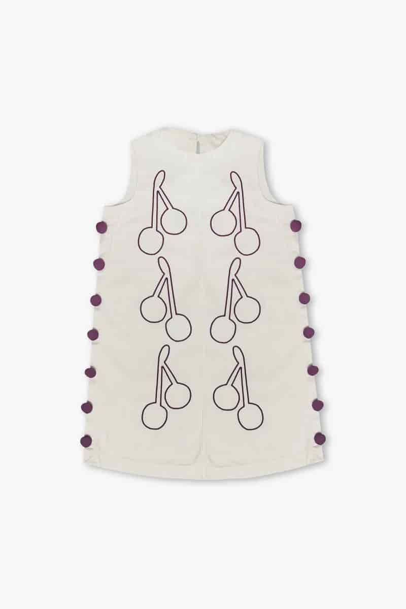Vestido Anfitriona Cherries Crudo - miniatura 7