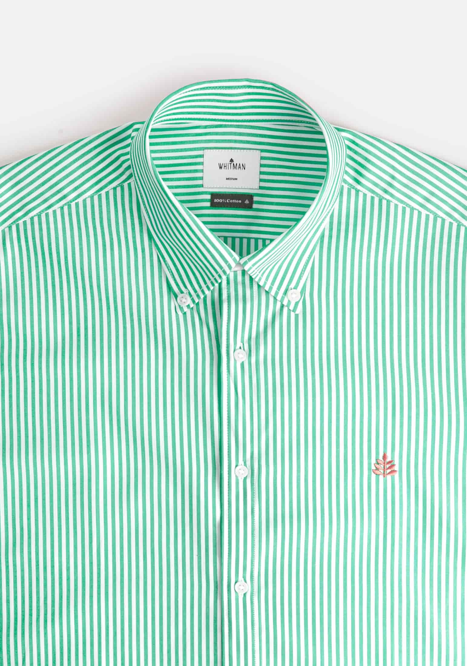 Camisa H CBD Rayas L-Sal Verde Medio - miniatura 3