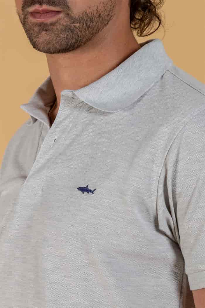 CAMISETA POLO GRIS - miniatura 2