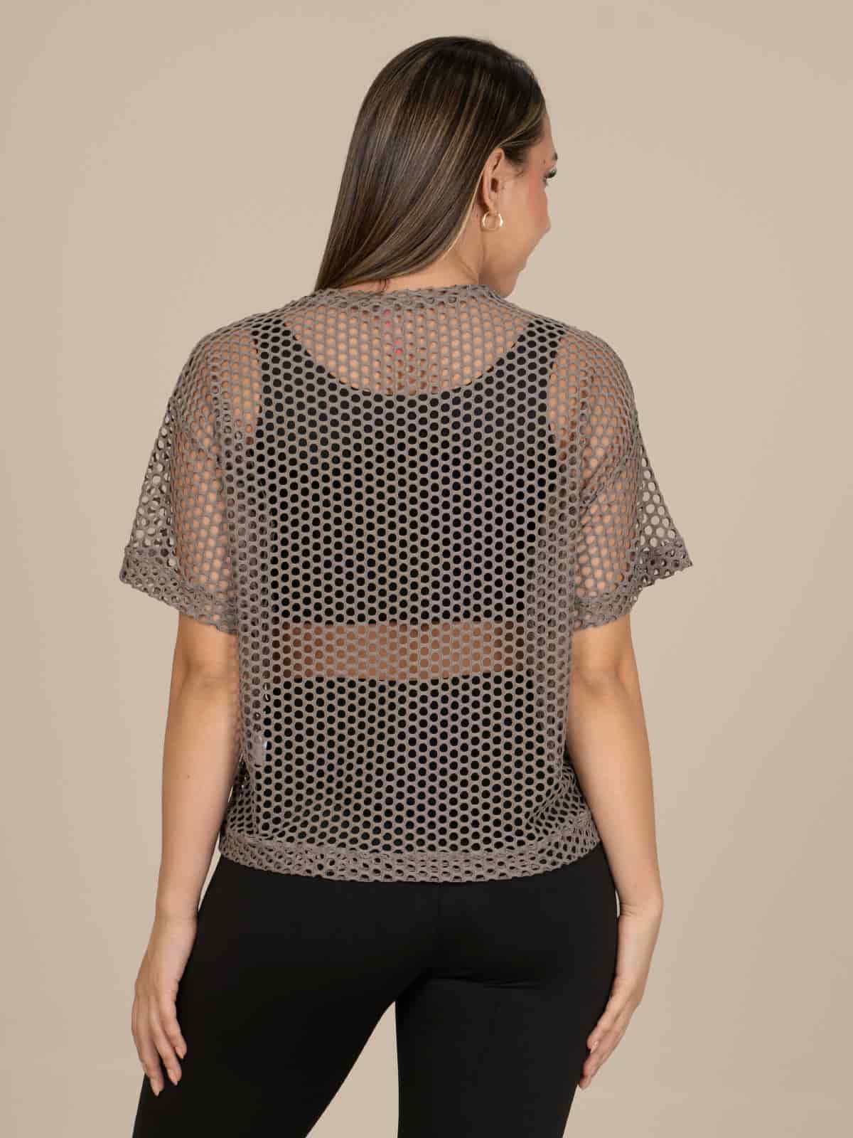 Camiseta tulum malla cafe seco - miniatura 4